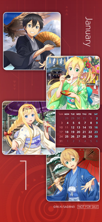 SAO 2021 Mobile Calendar Wallpapers cover