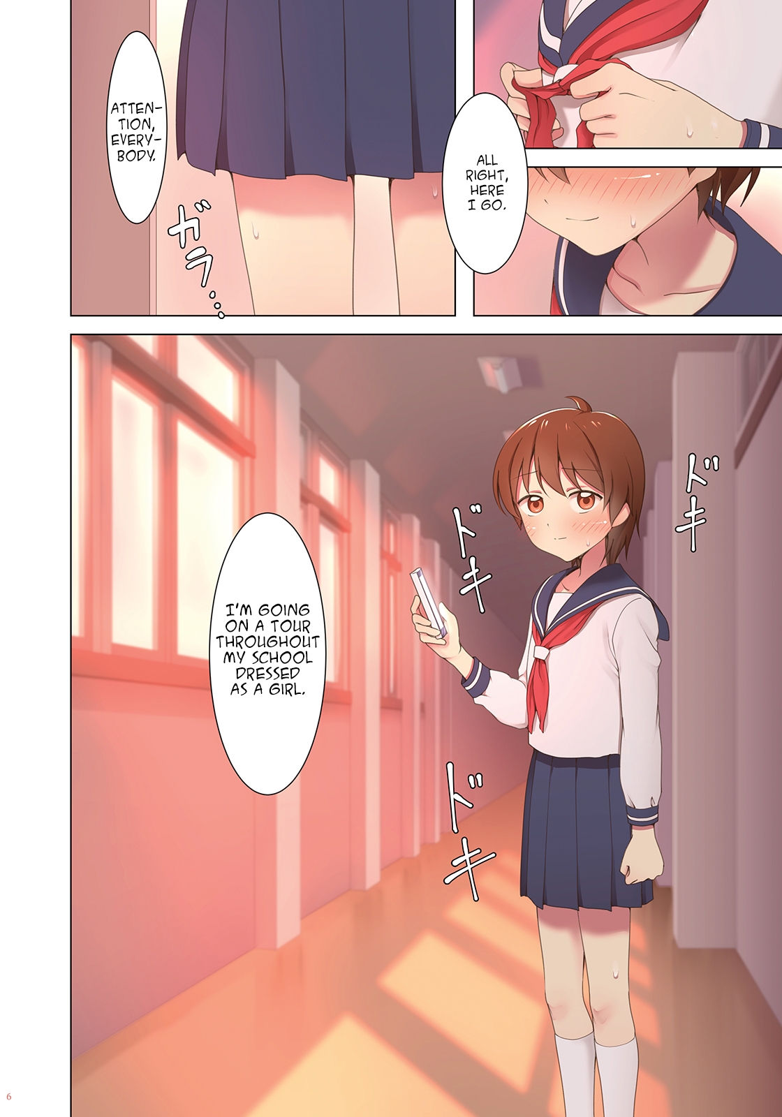 Yuugure Kousha Josou Quest | The Crossdressing Adventure in the School Building at Sunset page 6 full
