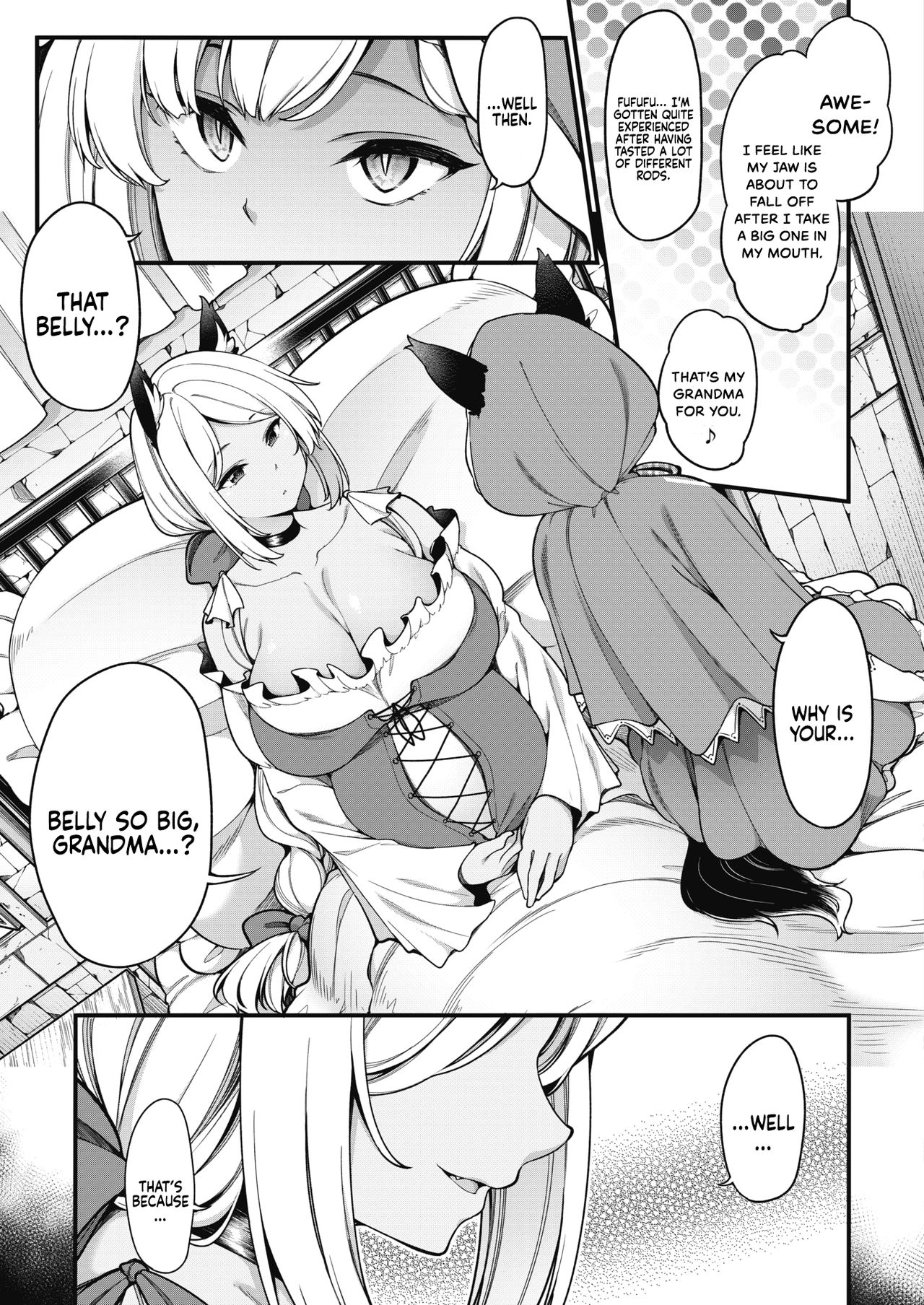 Akazukin no Yari○n Obaachan | Little Red Riding Hood’s Slut Grandma page 7 full