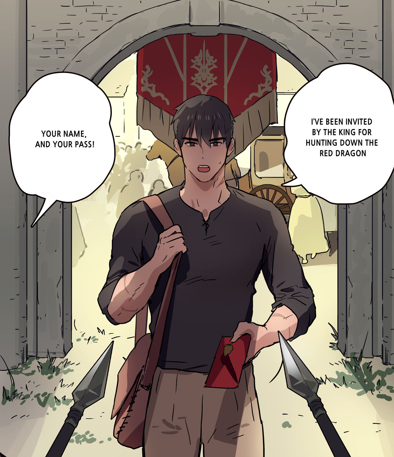 Warrior's visit to the royal castle page 3 full