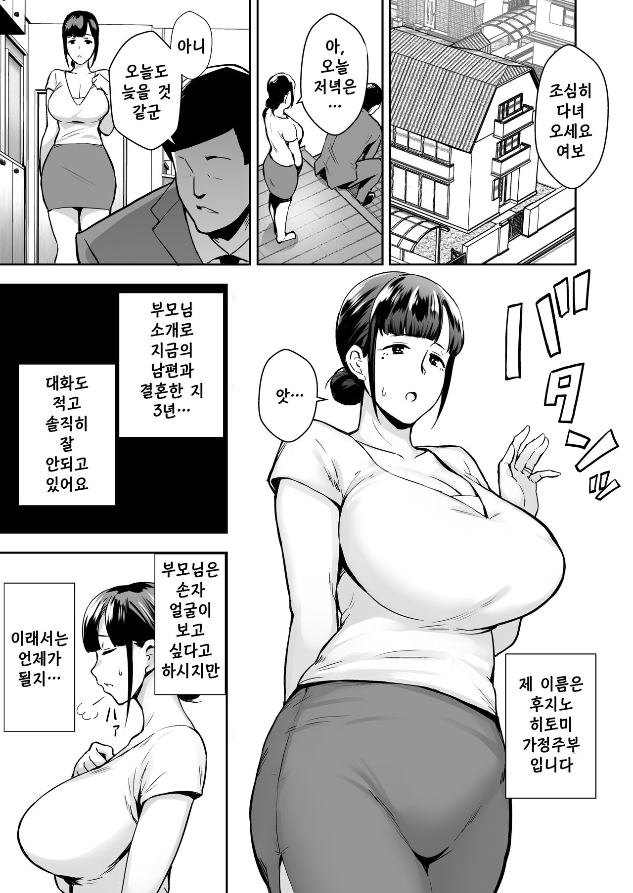 Netorareta Bakunyuu Seiso Zuma Hitomi -Oikko ni Torotoro ni Tokasaremashita- ㅣ 네토라레 폭유 청순 아내 히토미 -조카에게 끈적끈적 녹아버렸습니다- page 3 full