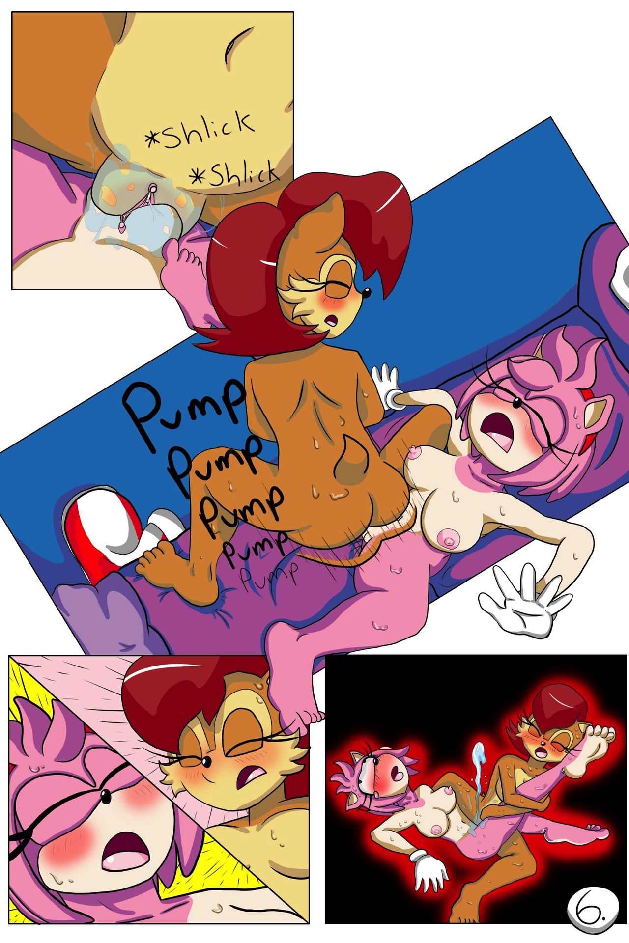 Amy and Sally in: Foot Stuff page 6 full