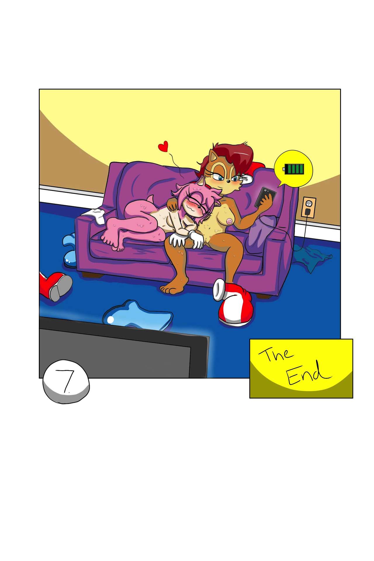 Amy and Sally in: Foot Stuff page 7 full