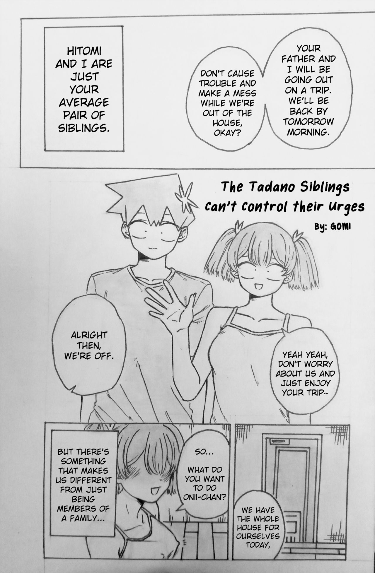 The Tadano Siblings Can't Control Their Urges page 1 full