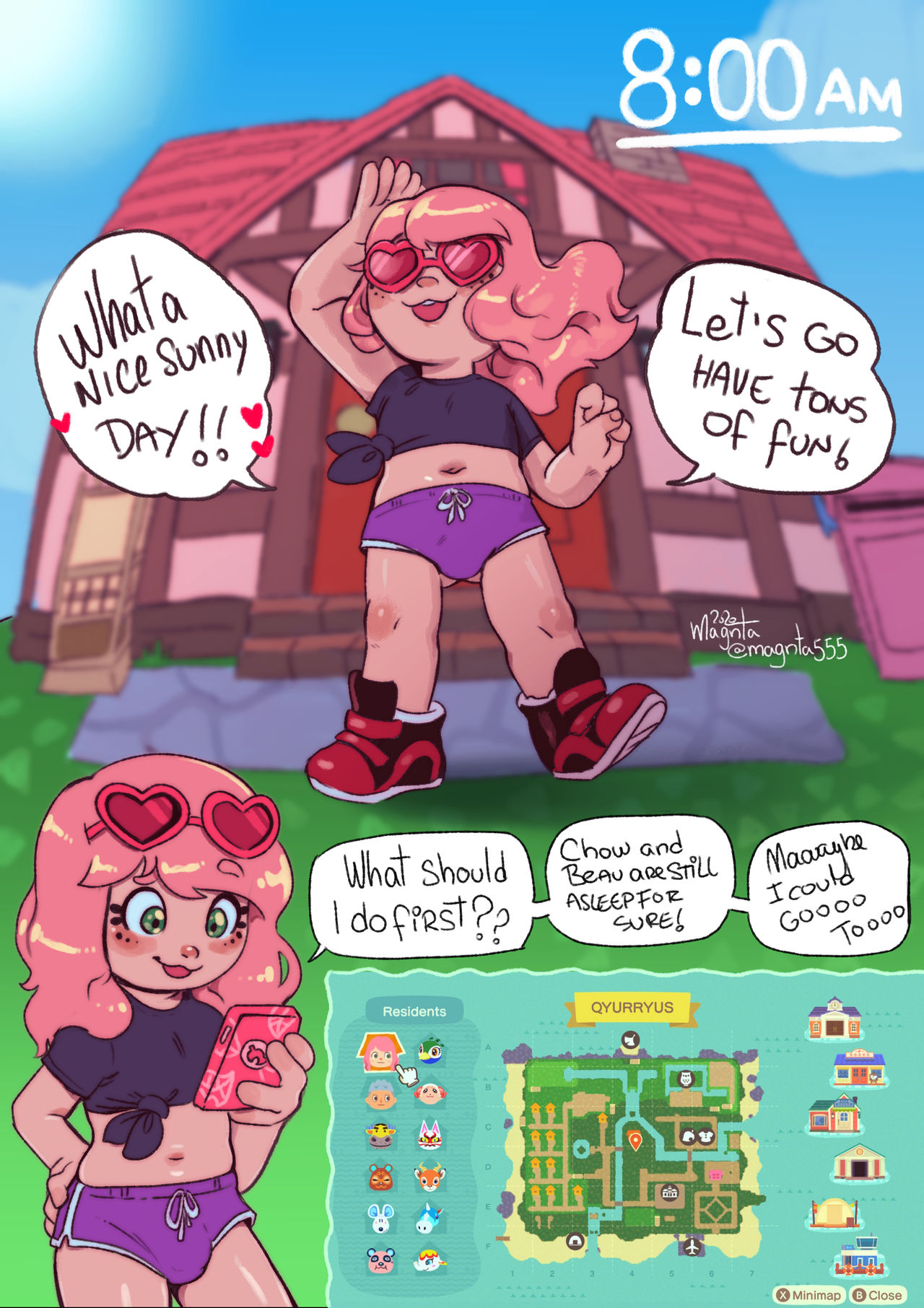 Animal Crossing - Busy Day page 1 full