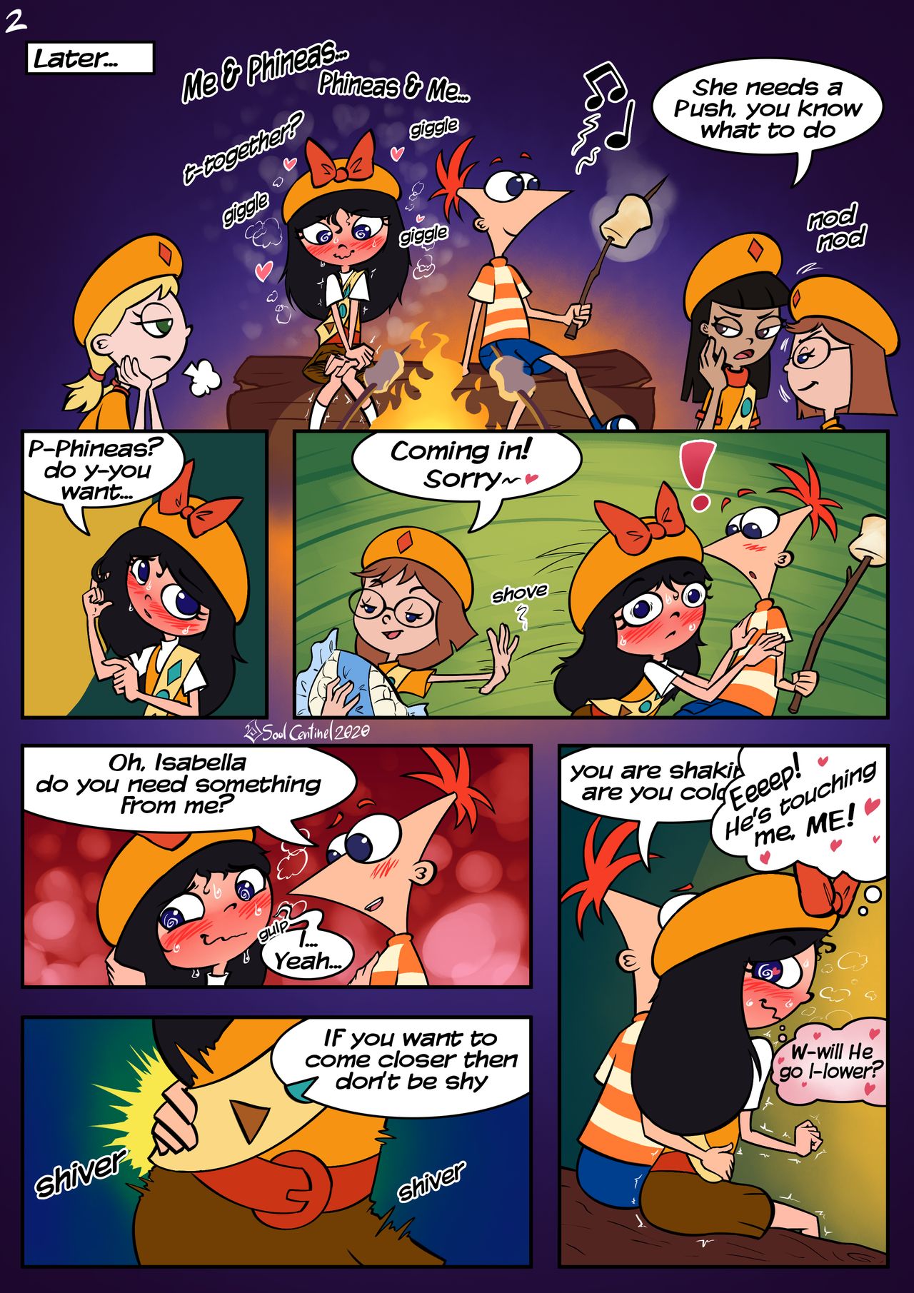 Pitching Tents Colored page 4 full
