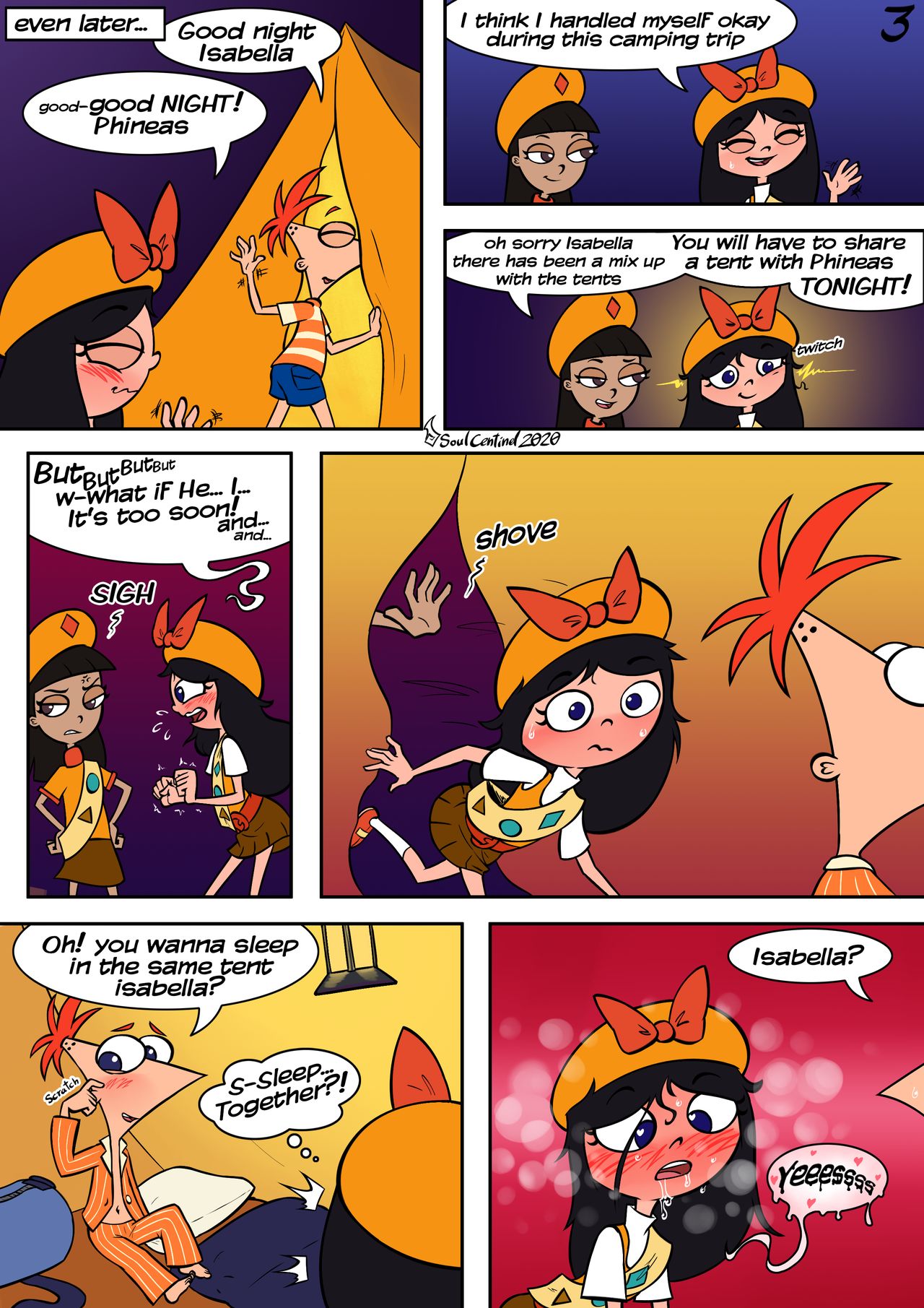 Pitching Tents Colored page 5 full