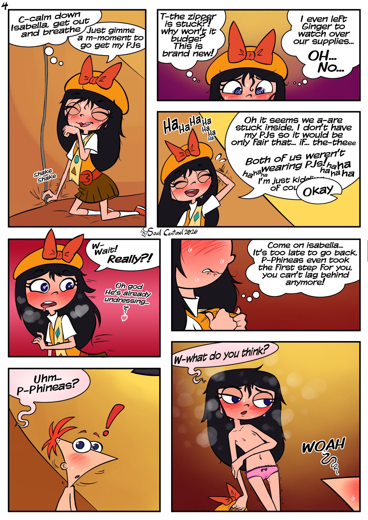Pitching Tents Colored page 6 full