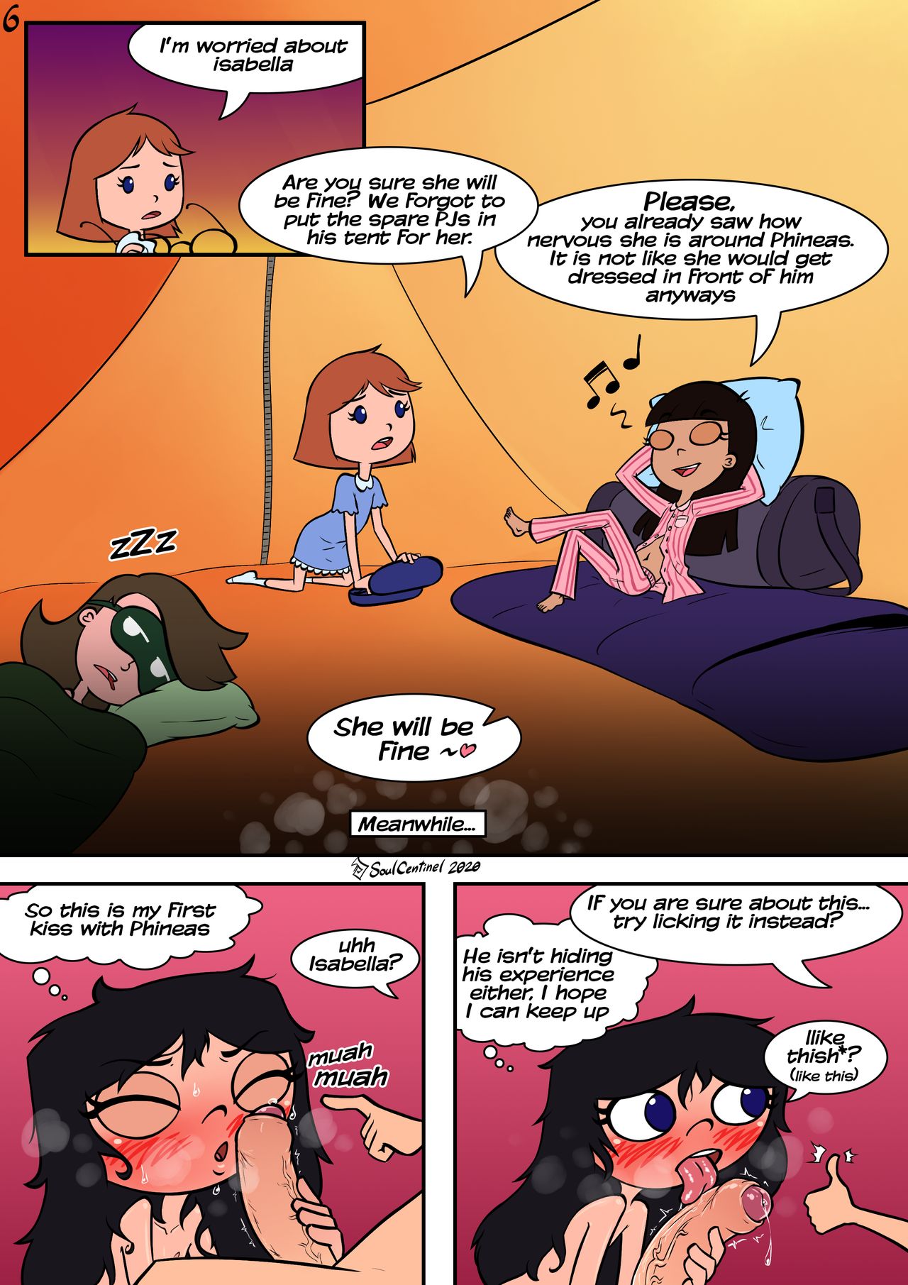 Pitching Tents Colored page 8 full