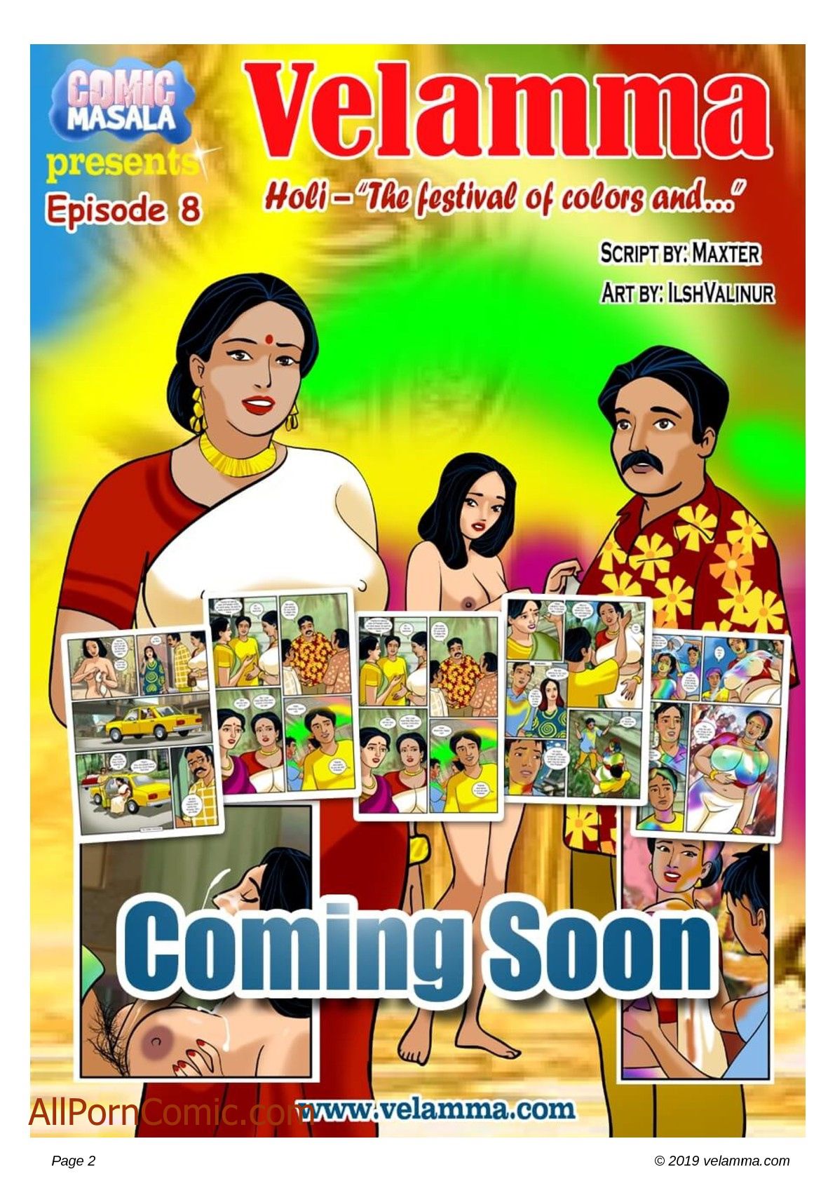 Velamma #8 page 2 full