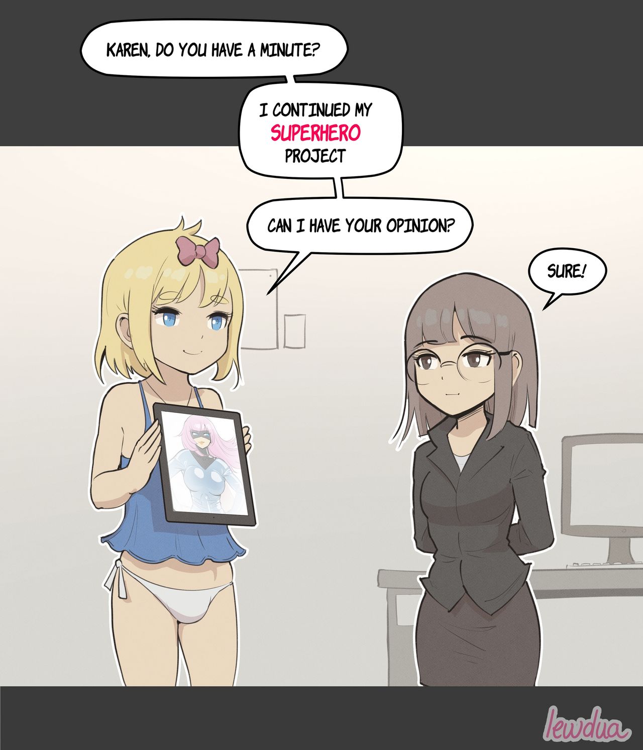 Nessie's comic book project page 1 full