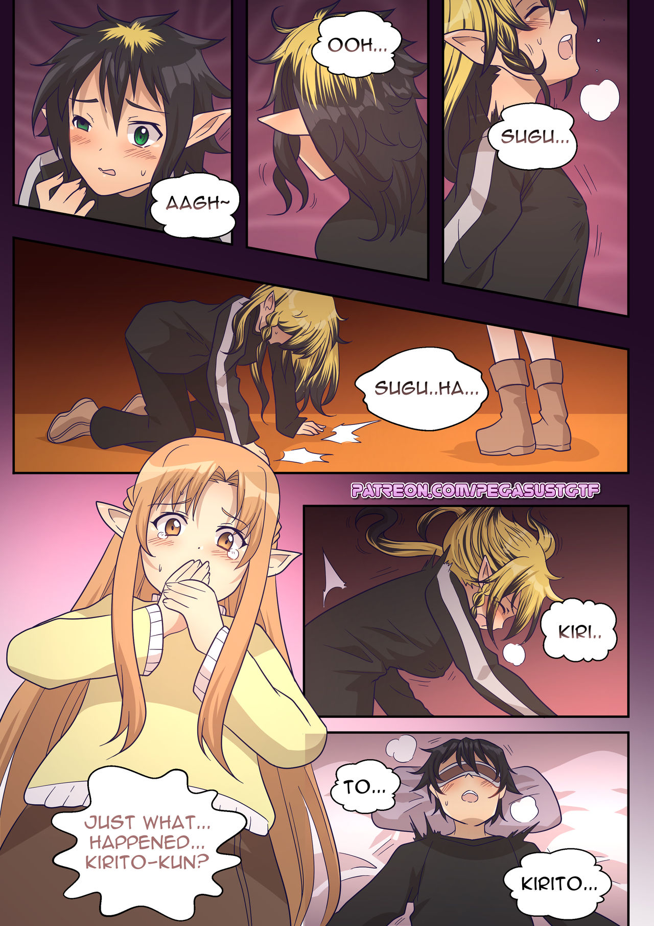 Kirito into Leafa page 3 full