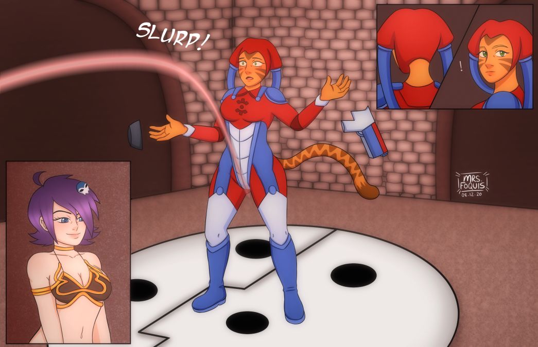 kitraandra comic, issue one lair of the slime lord artist collaboration page 5 full