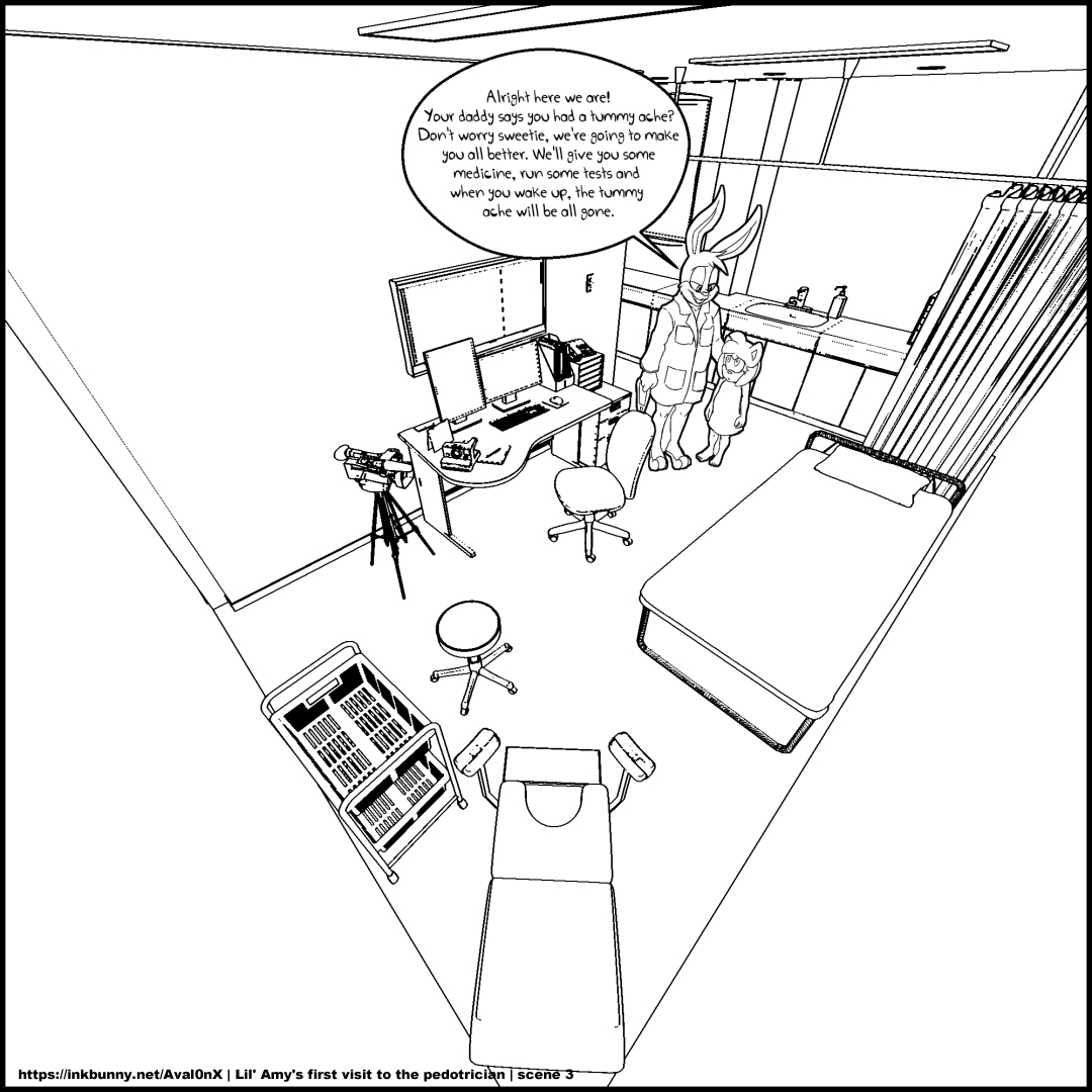 Lil' Amy's first visit to the Pedotrician page 4 full