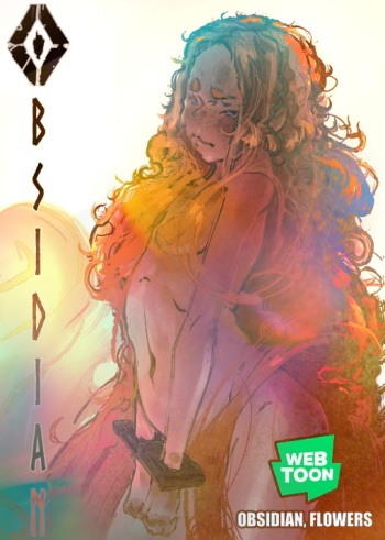 Obsidian, flowers and scarlet cover