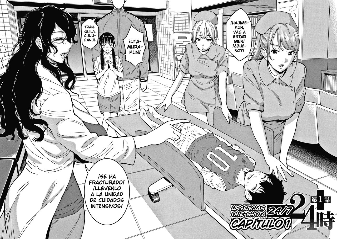 OneShota Byoutou 24-ji Harem Nyuuin Seikatsu | Hospitalización Harem con Cuidados One-Shota 24-7 page 8 full