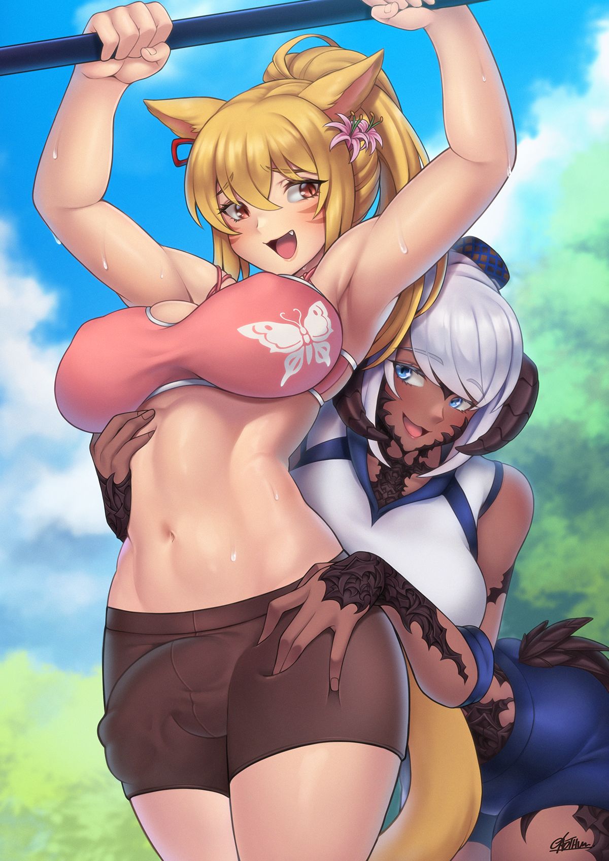Mizu &amp; Hibiki Outdoor page 1 full