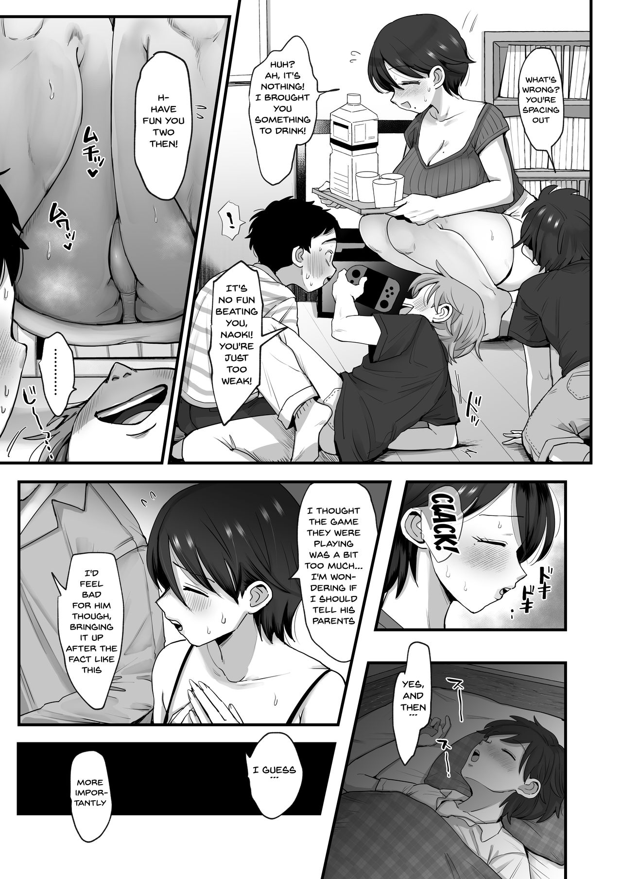 Hosome Ottori Kyonyuu Mama. | A Narrow-Eyed Gentle Big-Breasted Mama page 9 full
