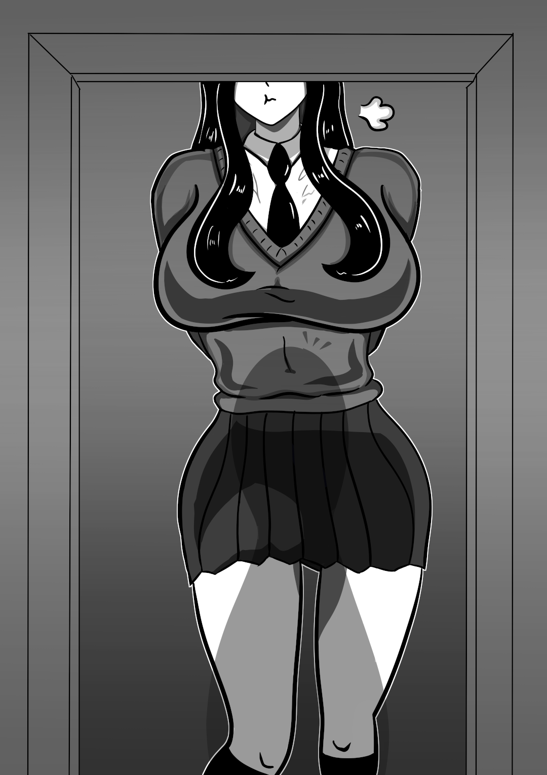Tall girl in a bad mood. page 5 full