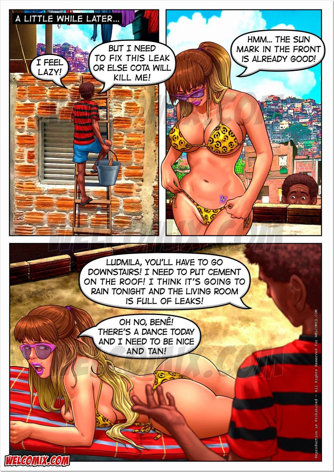 Brazilian Slumdogs  - 9 Sunbathing on the Roof - english page 3 full