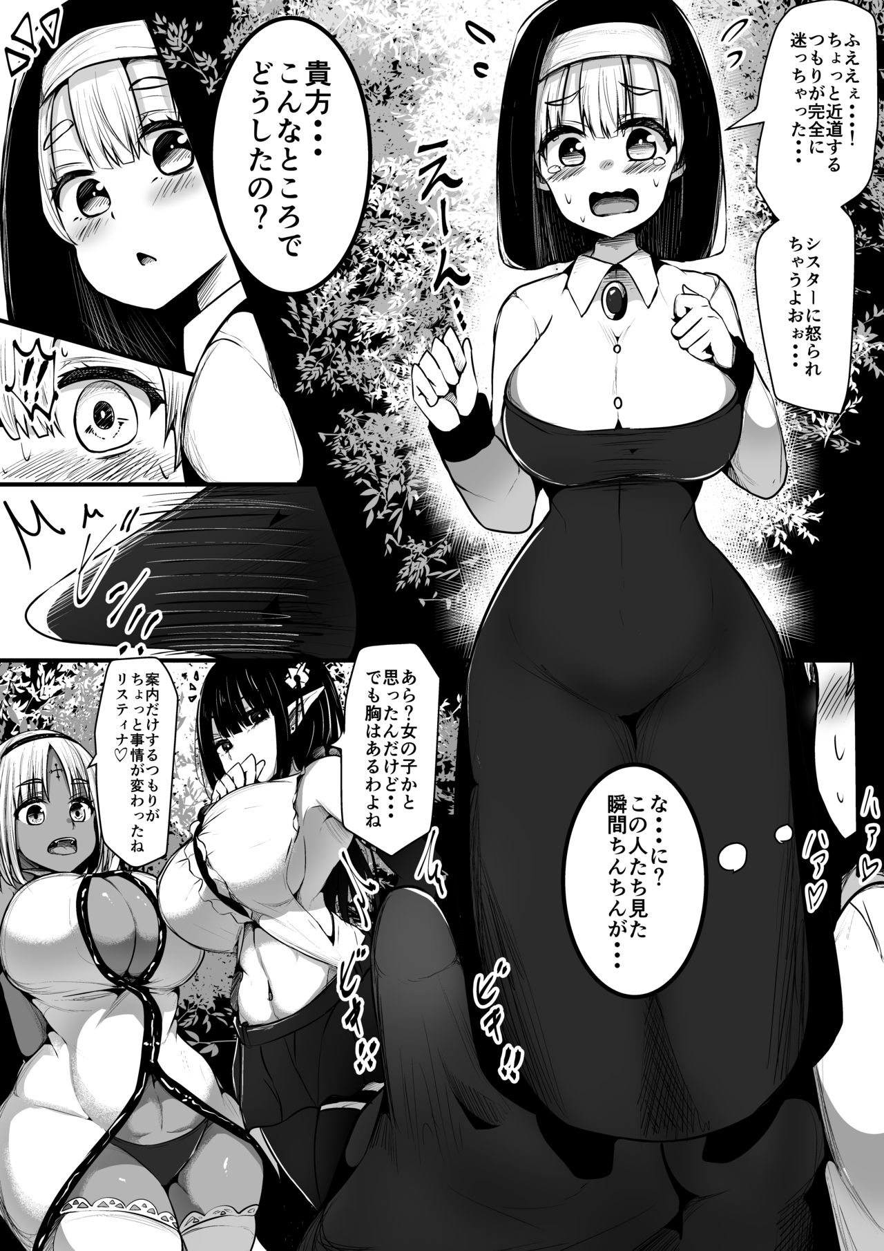 Elf Maid-san ga Kyonyuu Otokonoko Sister o Fudeoroshi suru Hanashi page 1 full