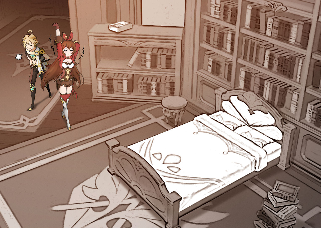 Amber x Aether ~ serenitea pot sex!!! page 3 full