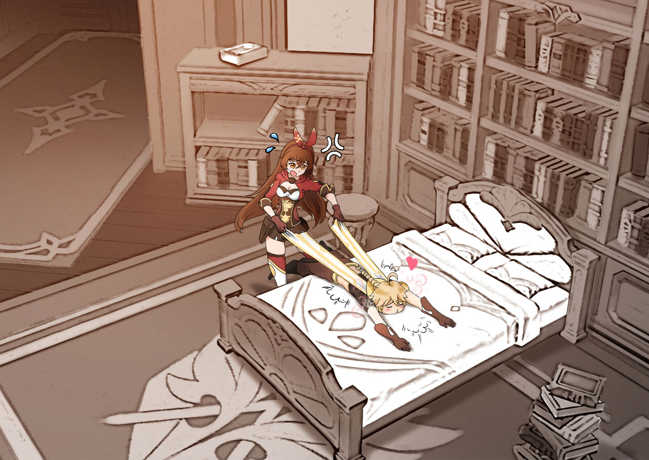 Amber x Aether ~ serenitea pot sex!!! page 4 full