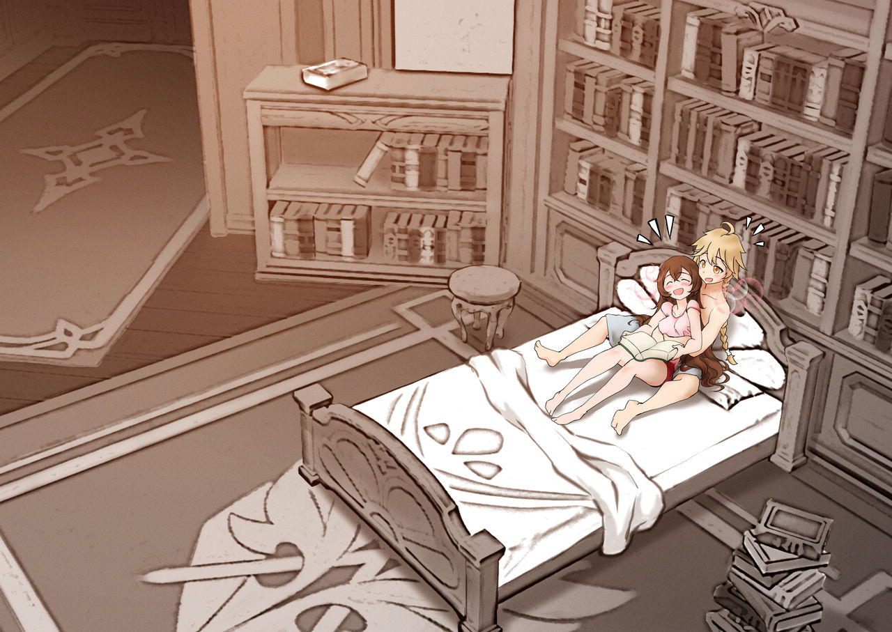 Amber x Aether ~ serenitea pot sex!!! page 7 full