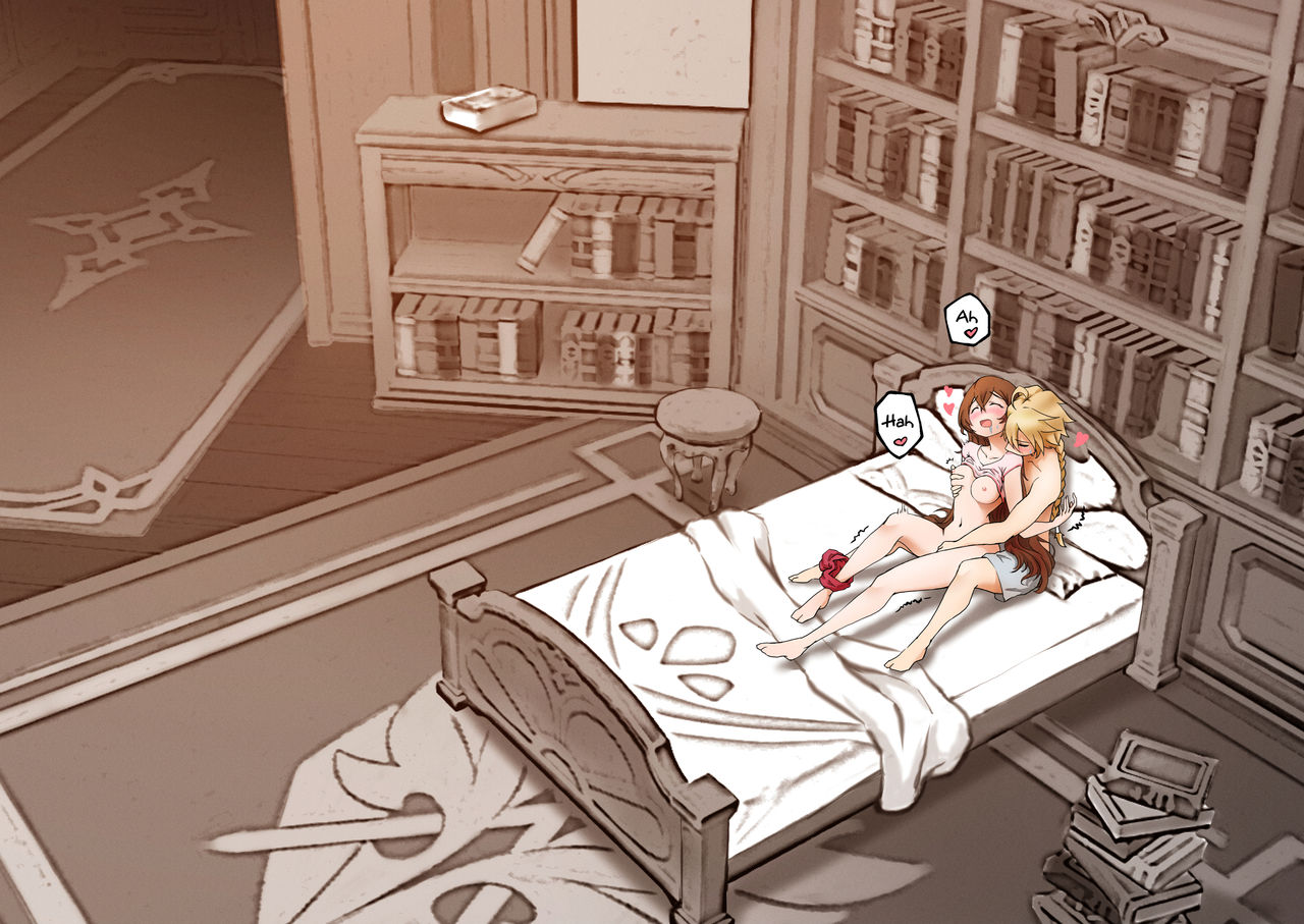 Amber x Aether ~ serenitea pot sex!!! page 9 full