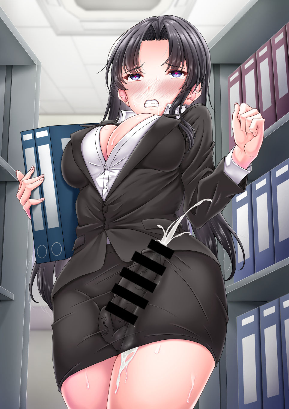 Futanari OL-san no Shanai Shasei page 5 full