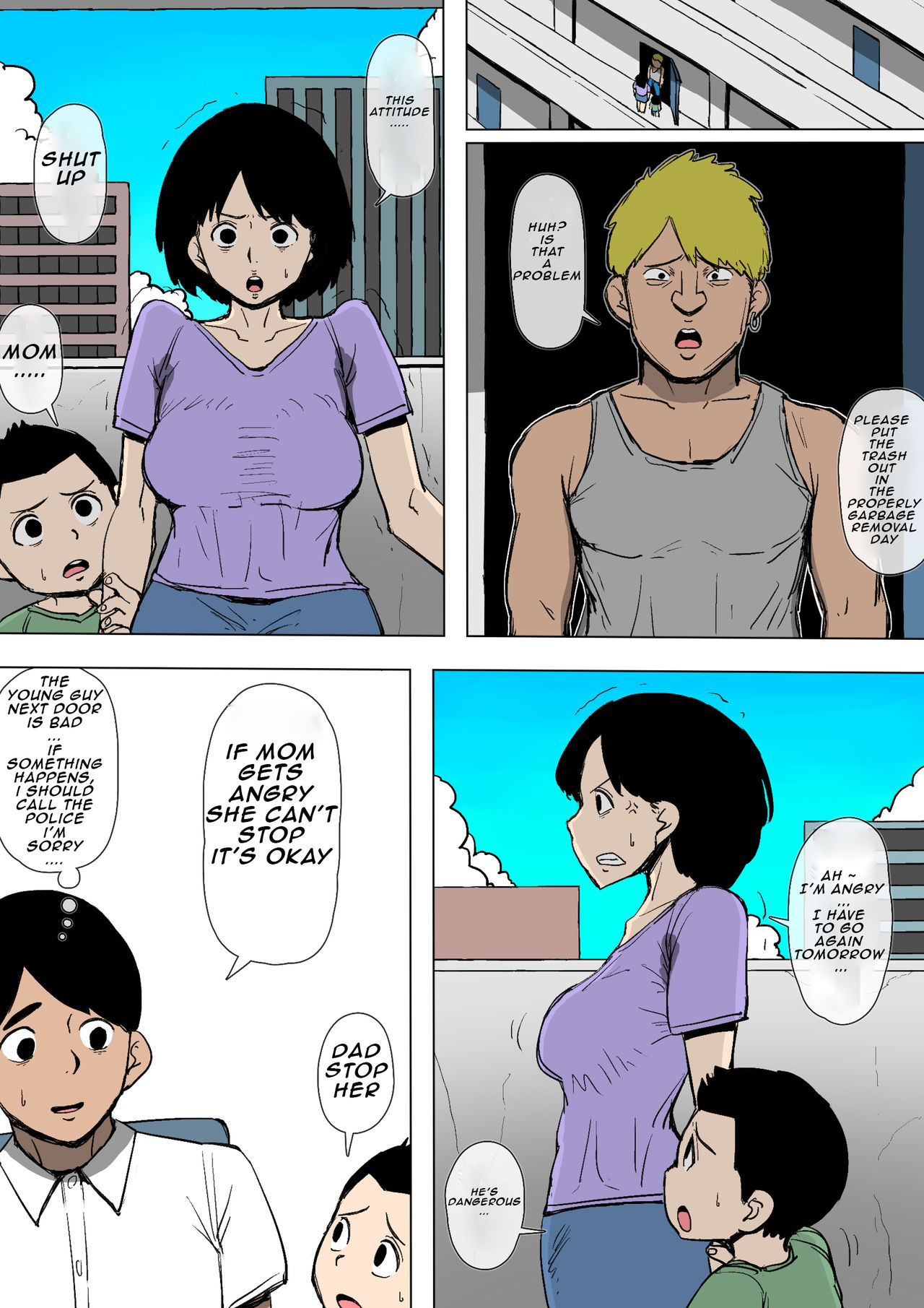 Okaa-san ga DQN ni Otosarete ita | Mom was defeated by delinquent page 3 full