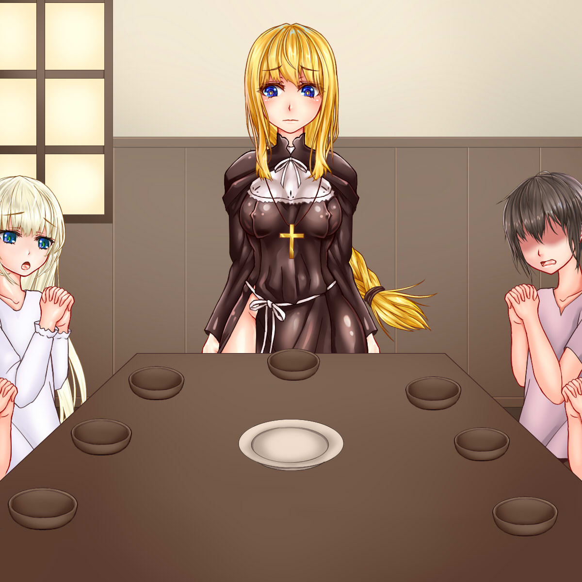 Kojiin no Netorare Sister ~Ai suru Koji o Mamoru Tame ni Shinja-tachi ni Nikutai Houshitara Haramibukuro ni Sarete Shimaimashita~ page 5 full