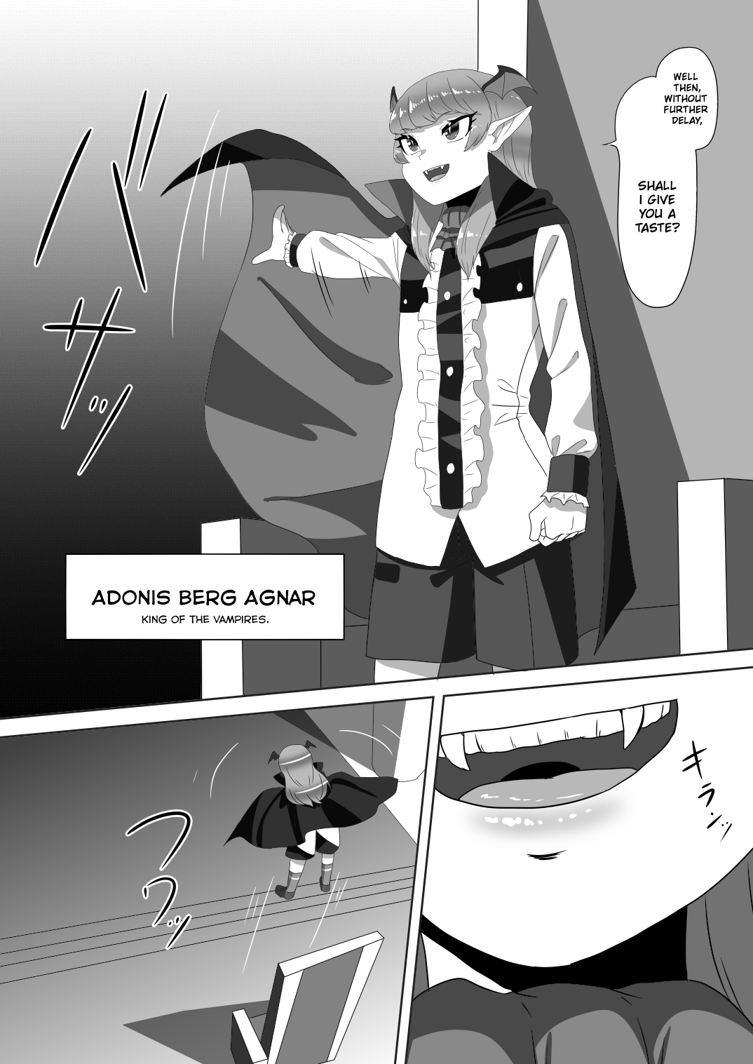 Shota Kyuuketsuki to Ikenie no Futanari Ookamihime | Vampire Shota and Sacrificial Futanari She-Werewolf page 7 full