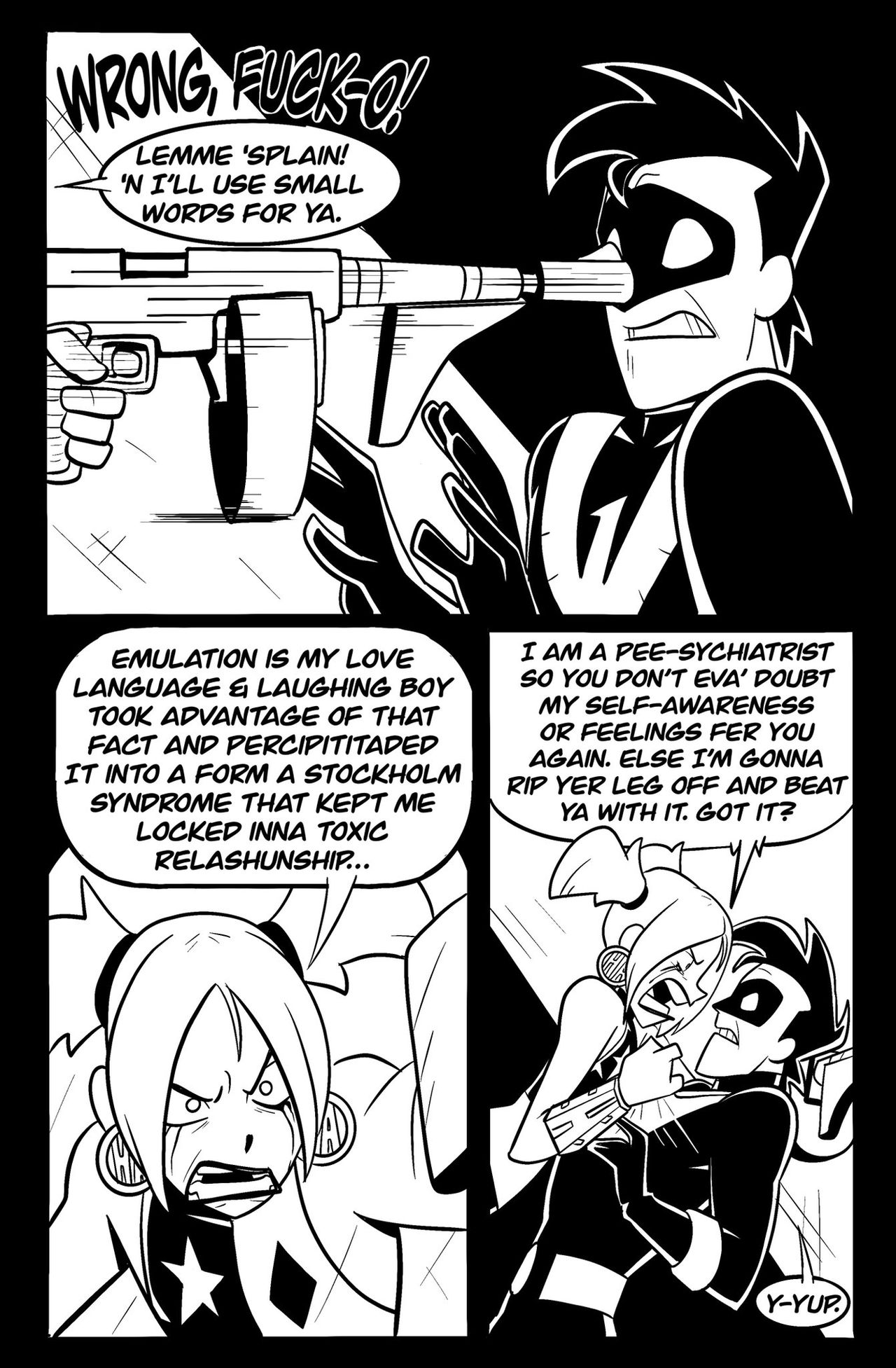 - DC Comics - Nightwing x Harley Quinn page 5 full