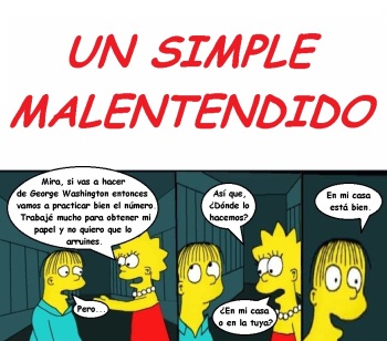 Simpsons xxx - Un simple malentendido cover