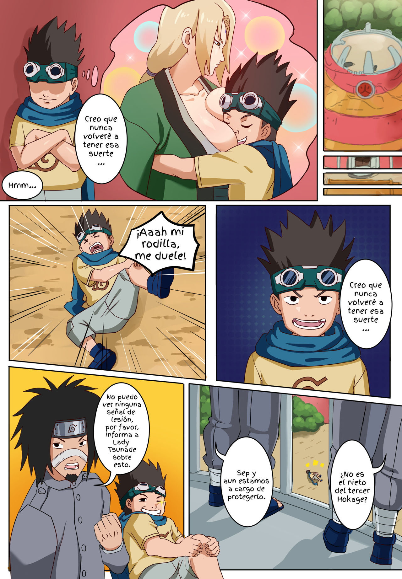 senju tsunade to sarutobi konohamaru.  Tsunade Senju y Konohamaru Sarutobi    Traducción Ayanokoji page 2 full
