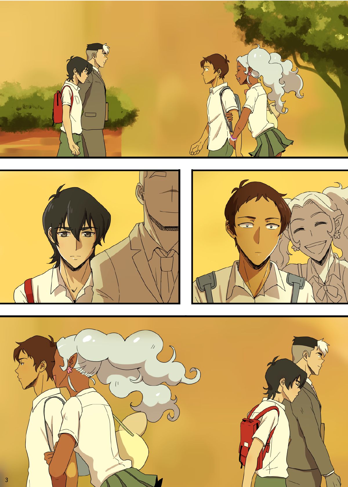 High School AU page 4 full