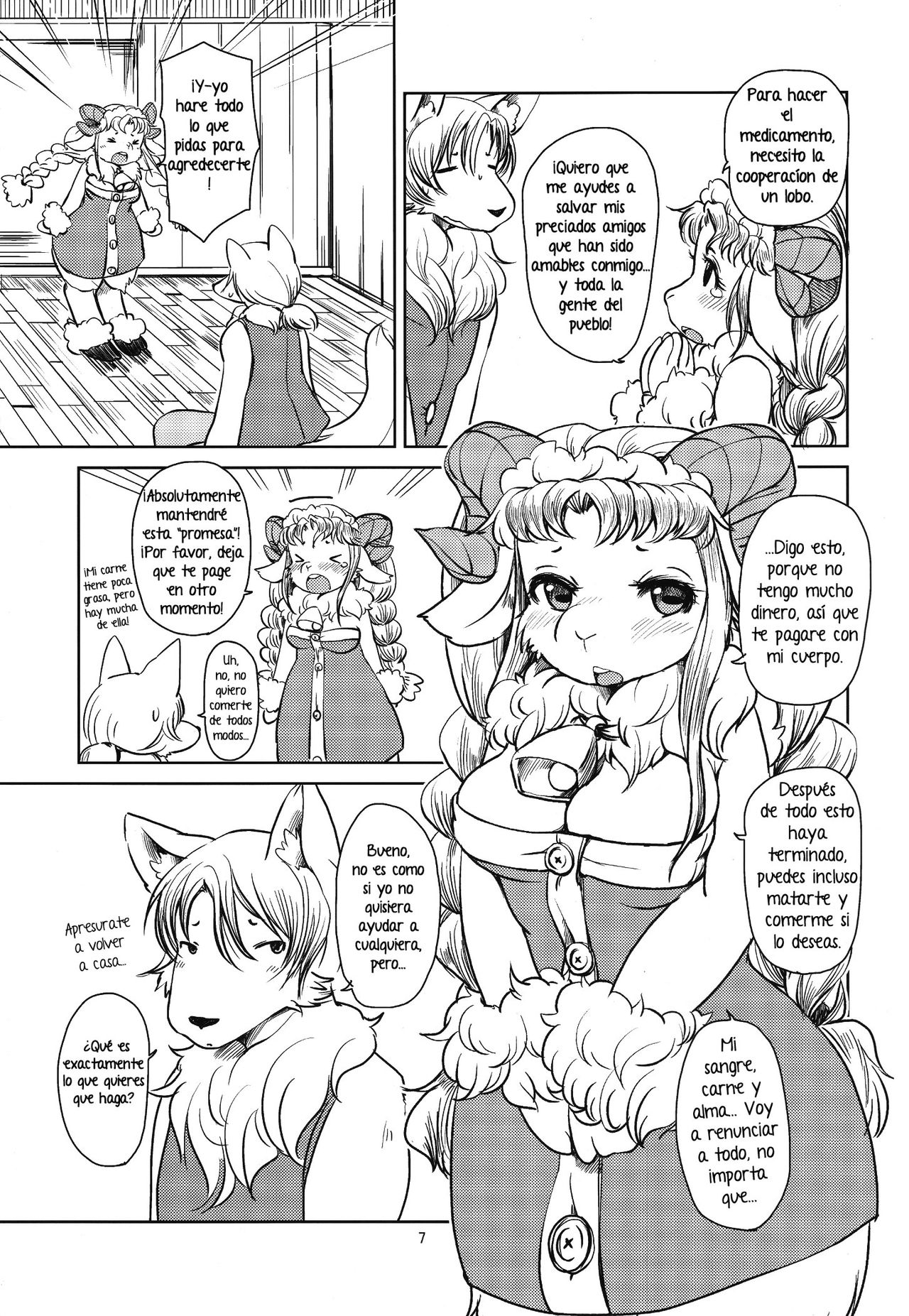 Yakusoku Sareta Shukufuku no Mutton | La Bendita Prometida Cordero page 6 full