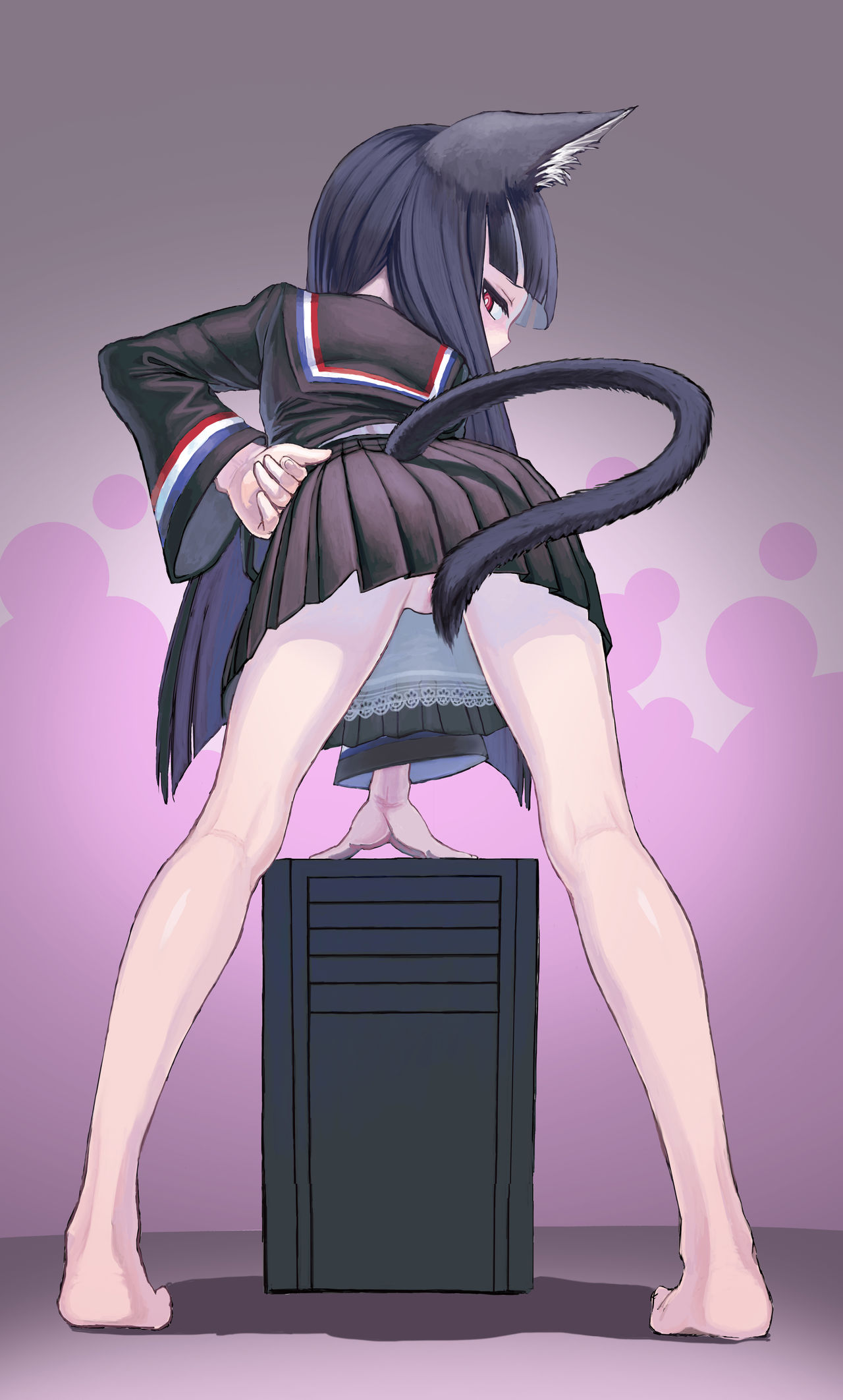 Hatsujouki Seiraakyatto ni "Shori" o Tanomareru no Maki | A Catgirl In Heat Wearing A Sailor Uniform Asks To Be "Treated" page 5 full