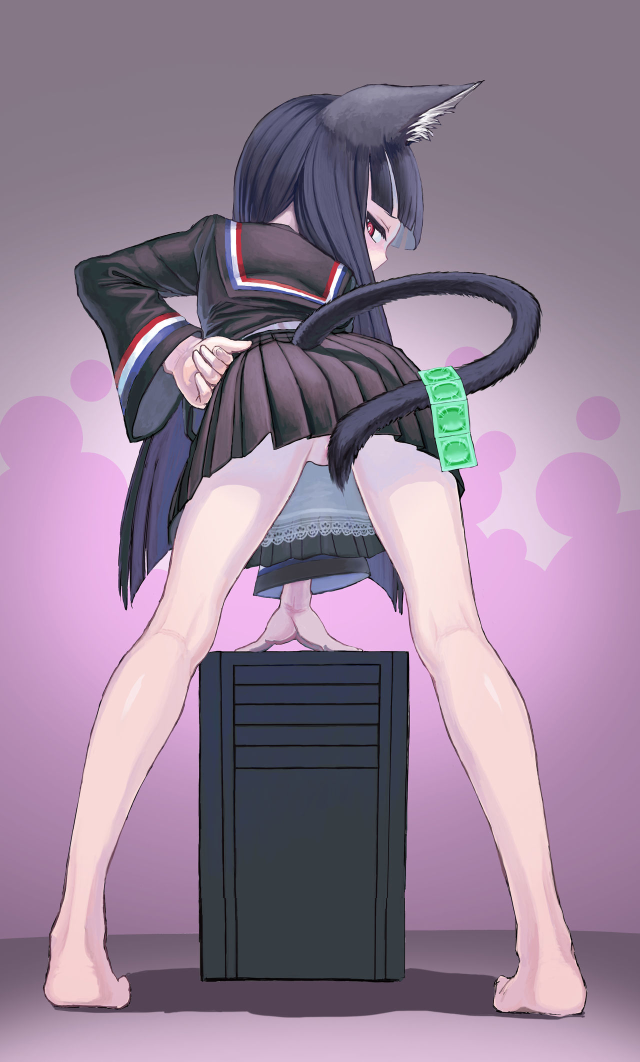 Hatsujouki Seiraakyatto ni "Shori" o Tanomareru no Maki | A Catgirl In Heat Wearing A Sailor Uniform Asks To Be "Treated" page 6 full