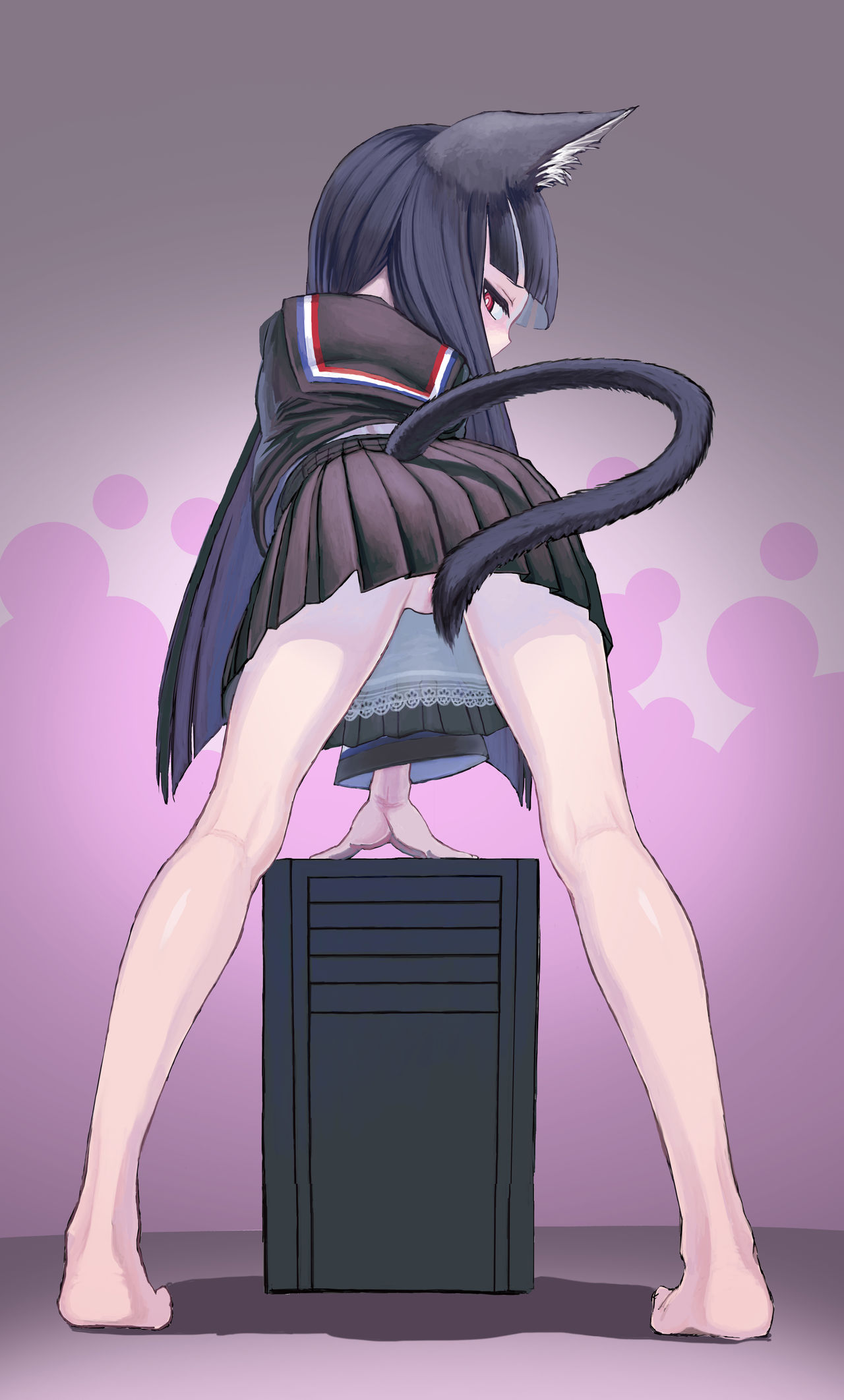 Hatsujouki Seiraakyatto ni "Shori" o Tanomareru no Maki | A Catgirl In Heat Wearing A Sailor Uniform Asks To Be "Treated" page 8 full