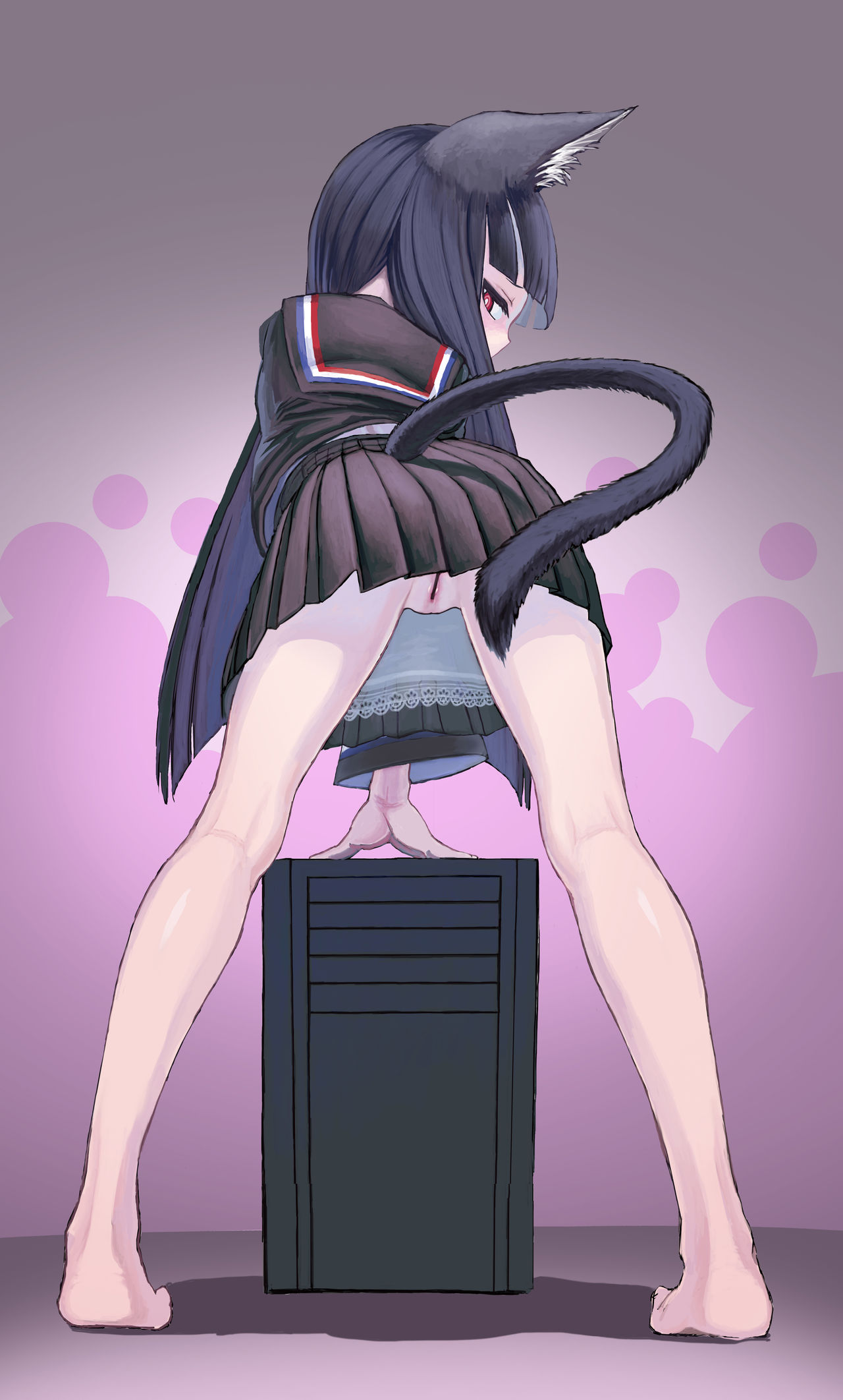 Hatsujouki Seiraakyatto ni "Shori" o Tanomareru no Maki | A Catgirl In Heat Wearing A Sailor Uniform Asks To Be "Treated" page 9 full