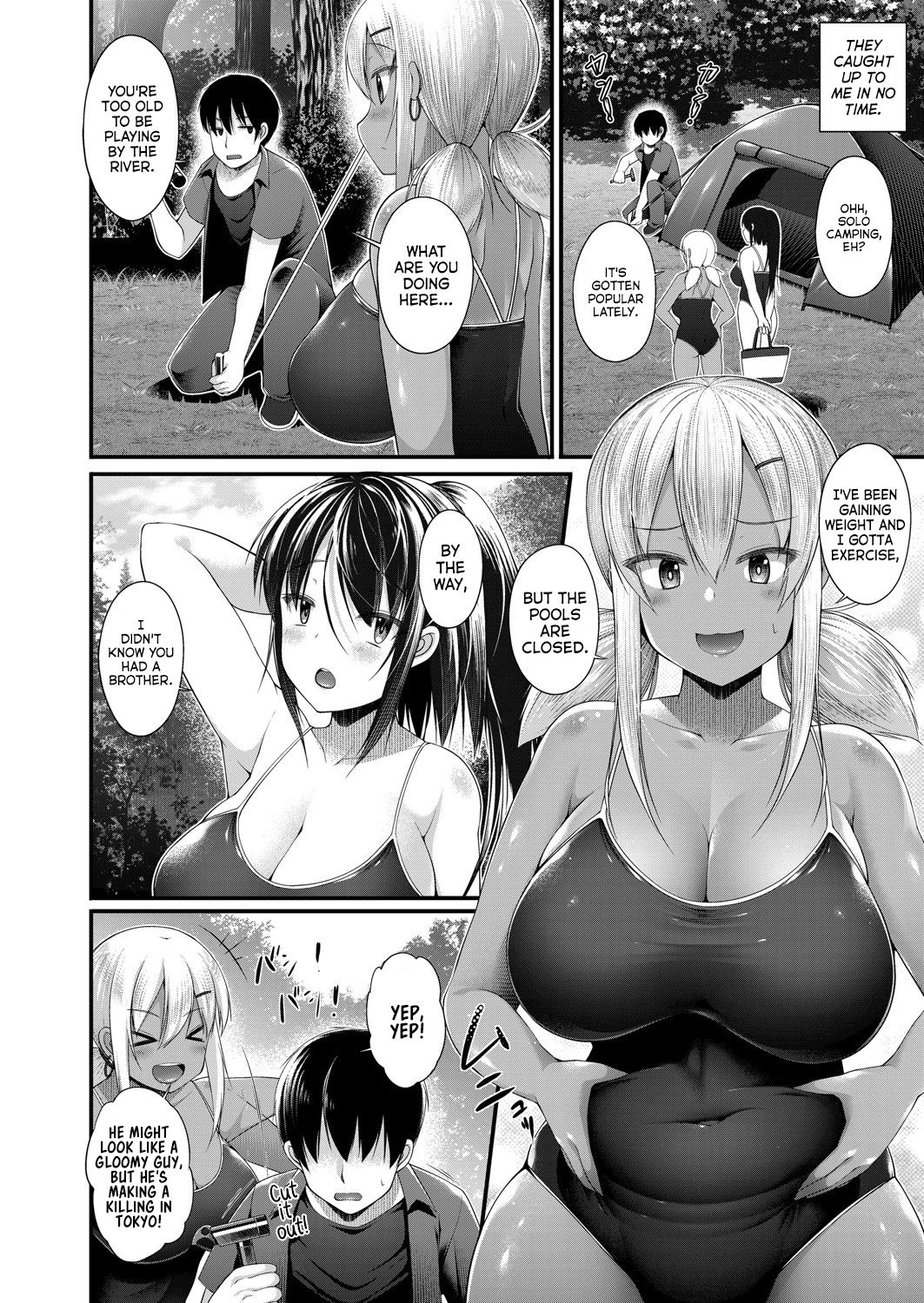 Hitori Camp o Shite itara Kuro Gal JK na Imouto to Imouto no Tomodachi ga Rannyuu shite kita Kekka Zempen page 6 full