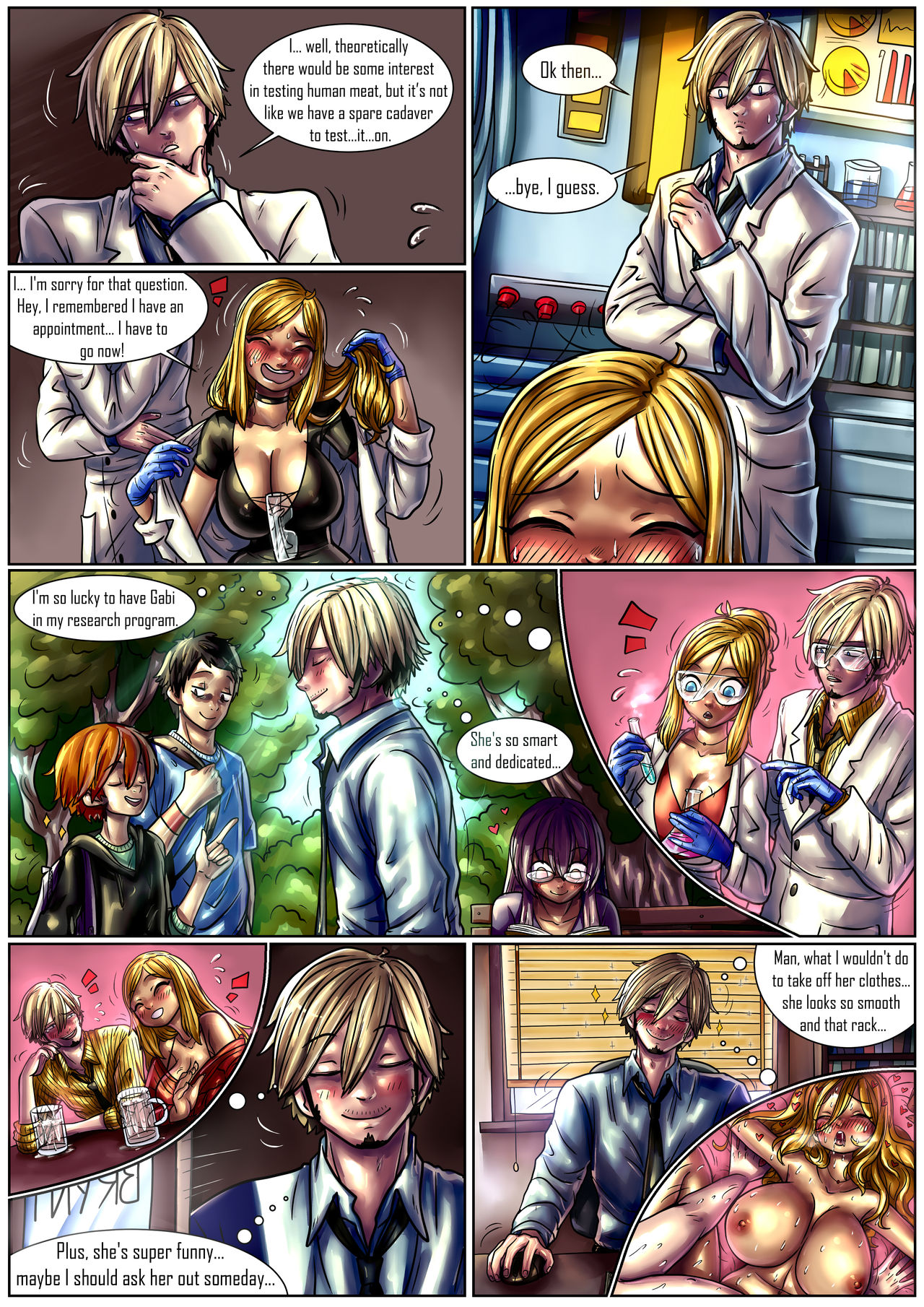 Gabi in 'Fun in uni' part 1-3 page 3 full