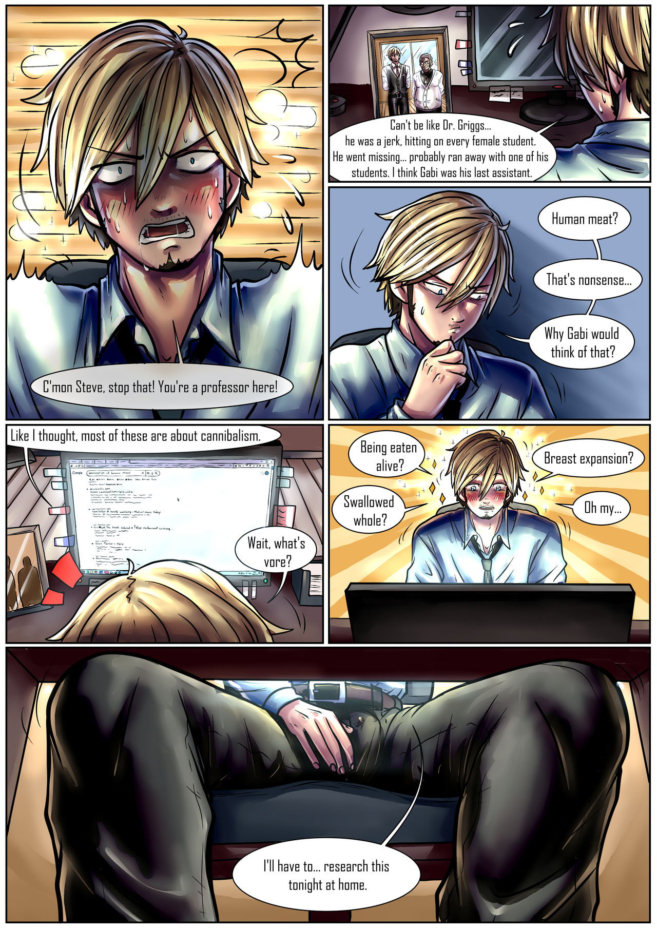 Gabi in 'Fun in uni' part 1-3 page 4 full