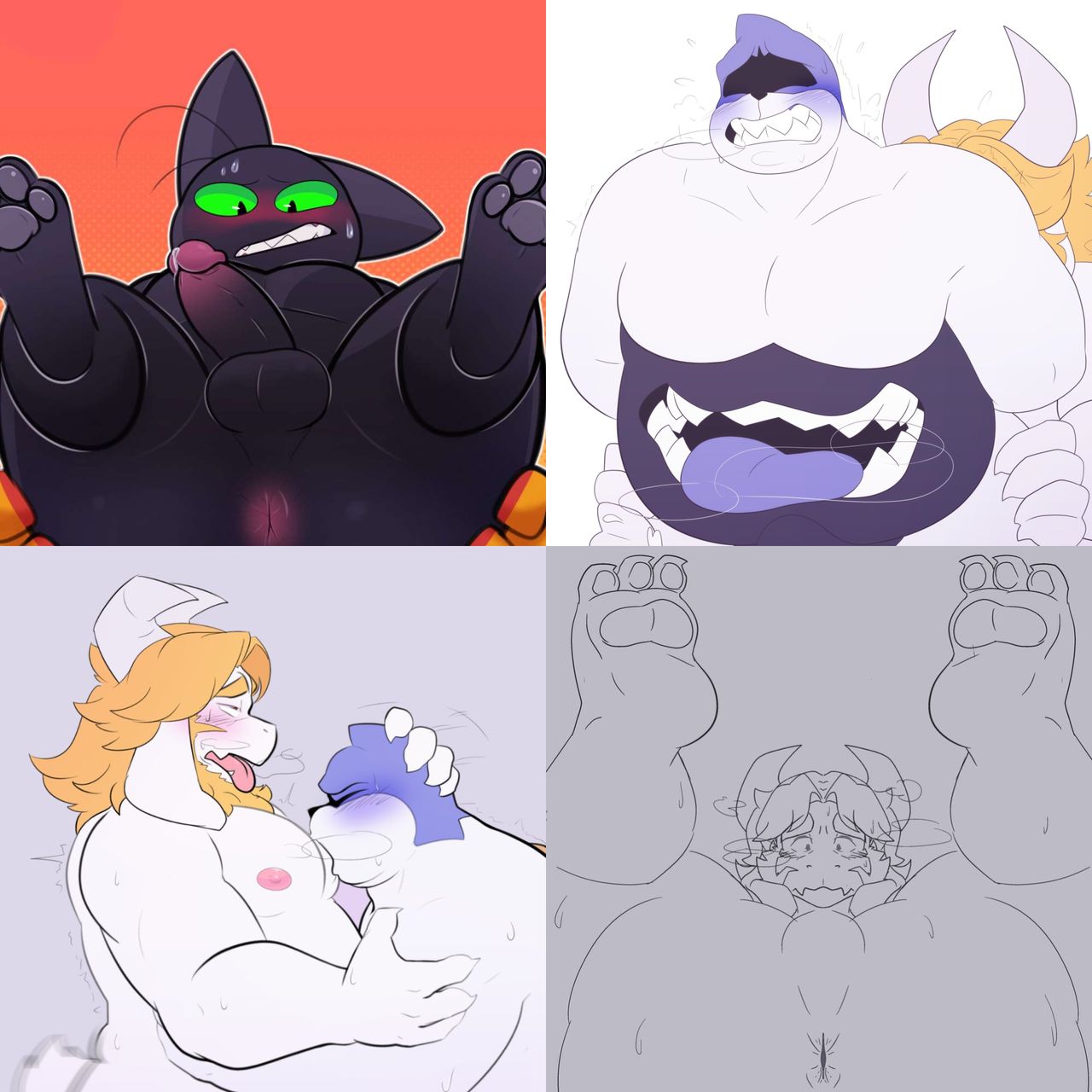RedEyeGazer - Mao Mao/Asgore/King Spade + Extras page 1 full