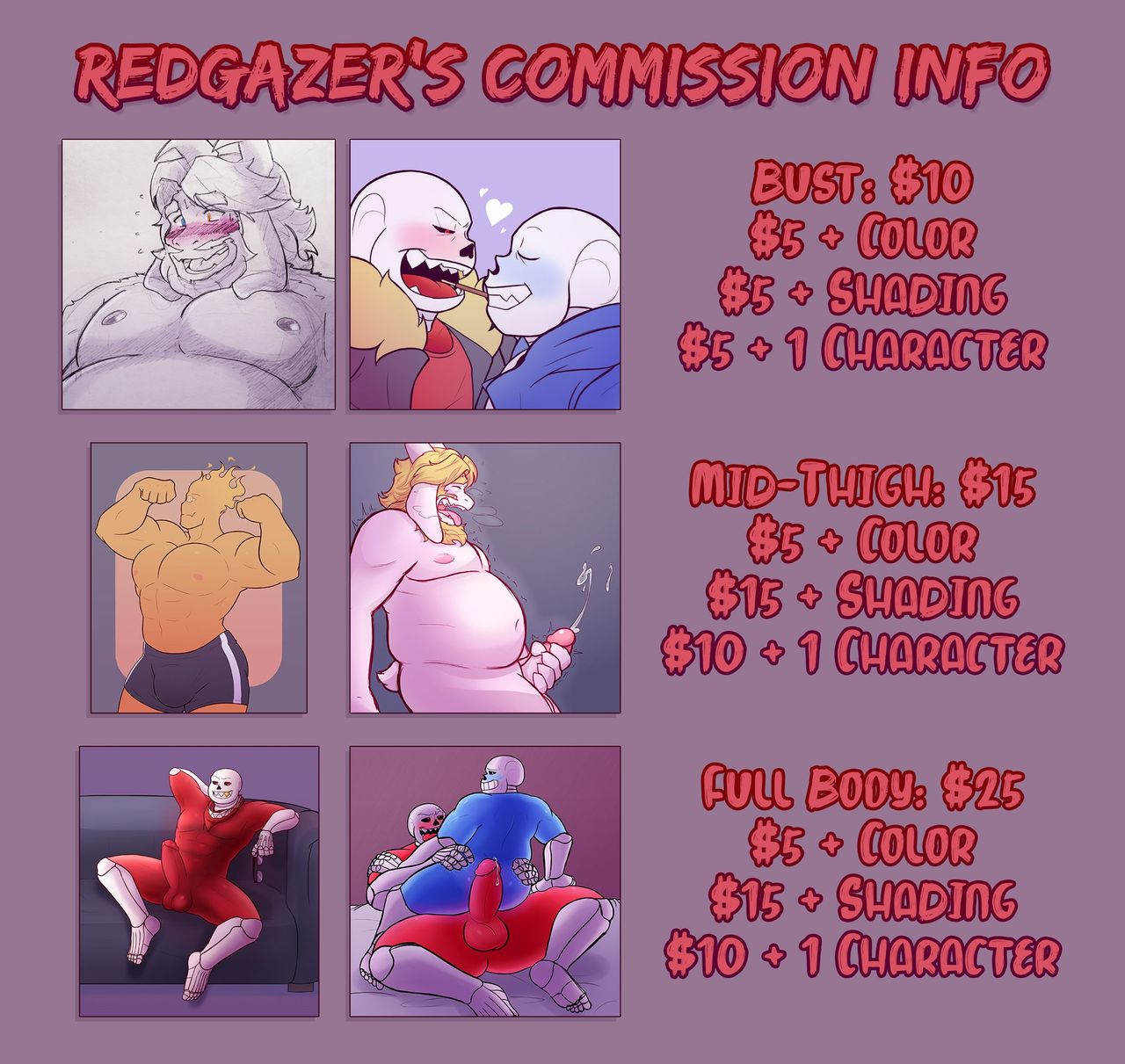 RedEyeGazer - Mao Mao/Asgore/King Spade + Extras page 7 full