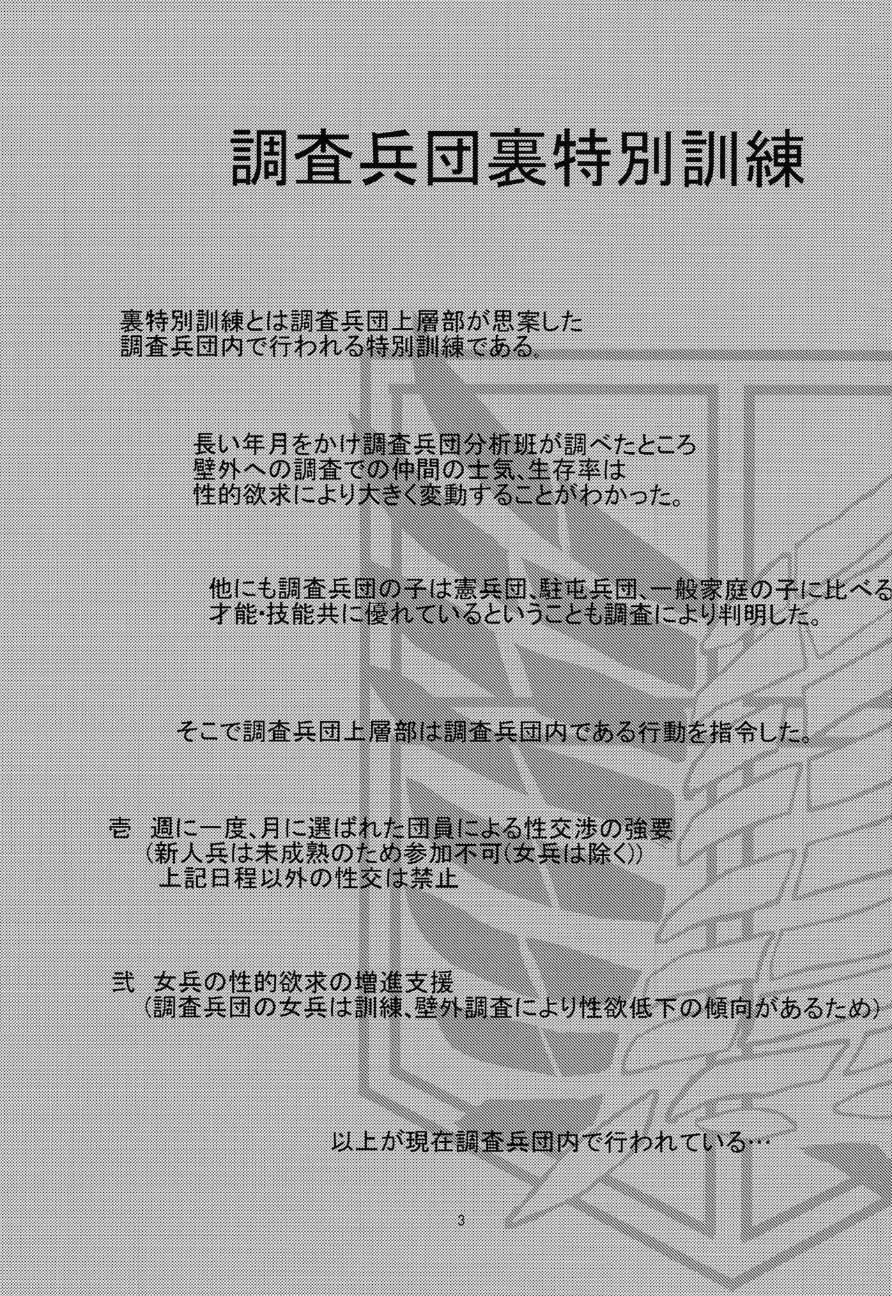 Chousa Heidan Ura Tokubetsu Kunren | Entrenamiento especial oculto de la Legión de Reconocimiento page 3 full