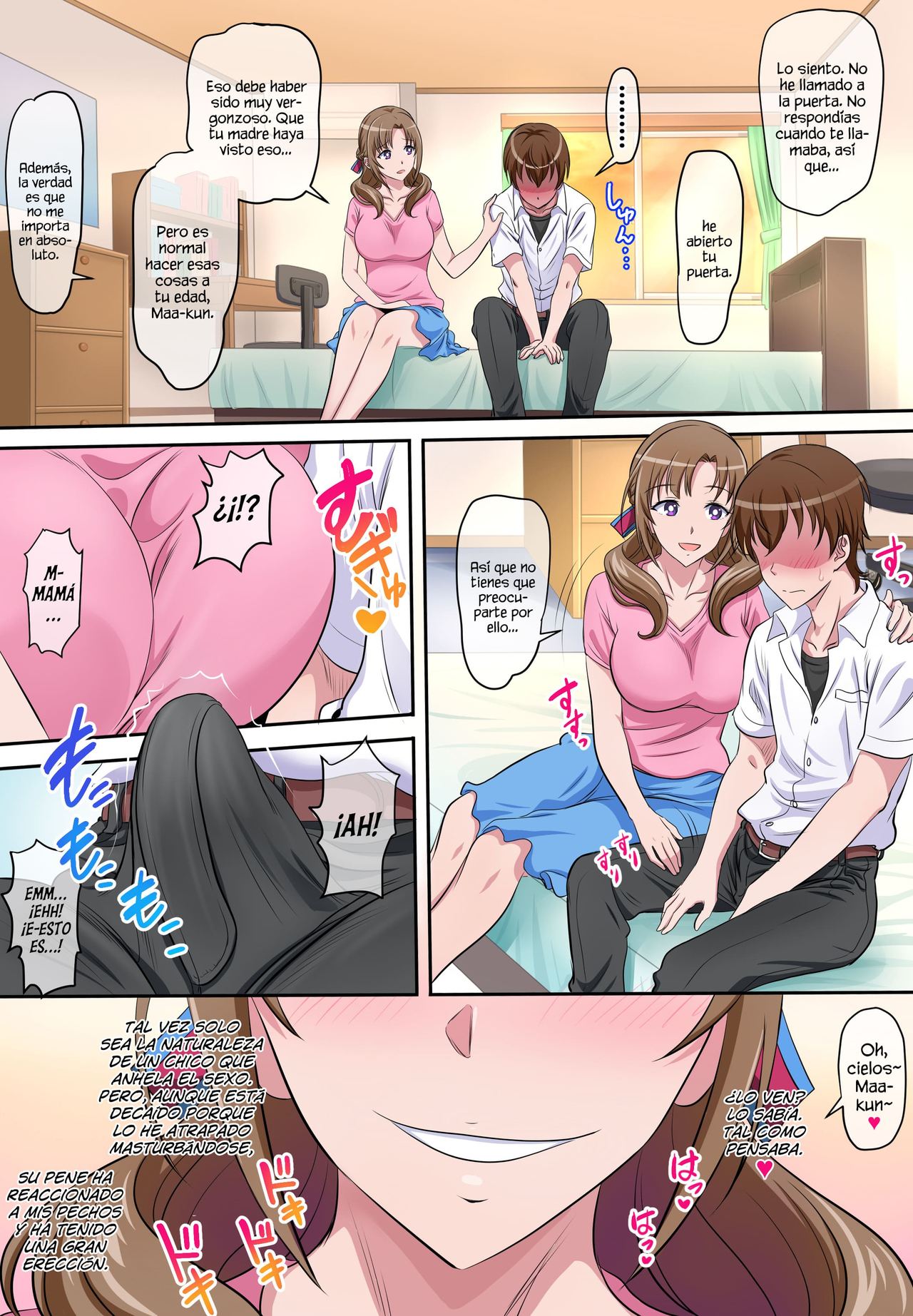 Boshi Soukan ~Musuko o Yuuwaku Shite Sex Shichau Bijin de Sukebe na Okaa-san~ | Incesto entre madre e hijo: Una madre hermosa y pervertida que seduce a su hijo y tiene sexo con él page 6 full