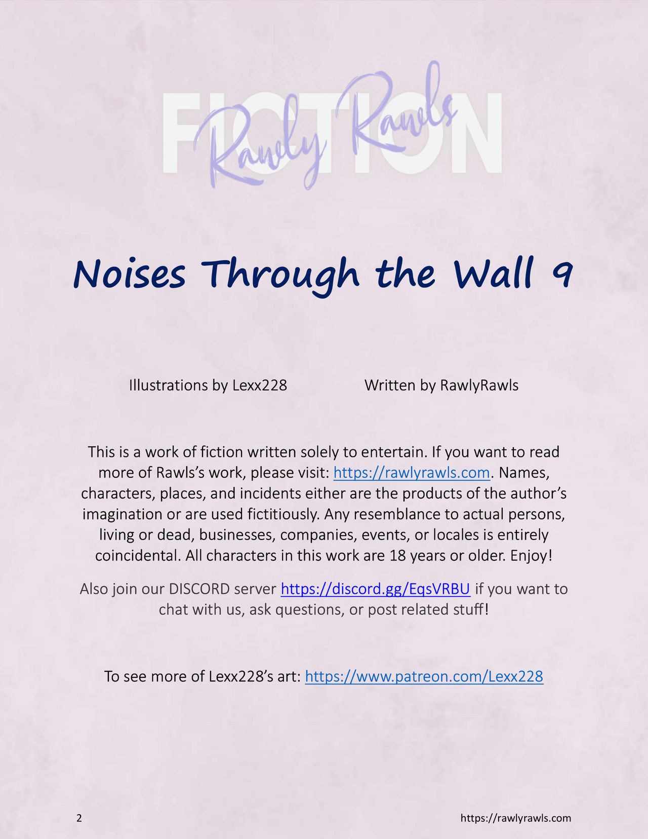 Noises Through the Wall Chapter 9: Rawly Rawls Fiction page 2 full
